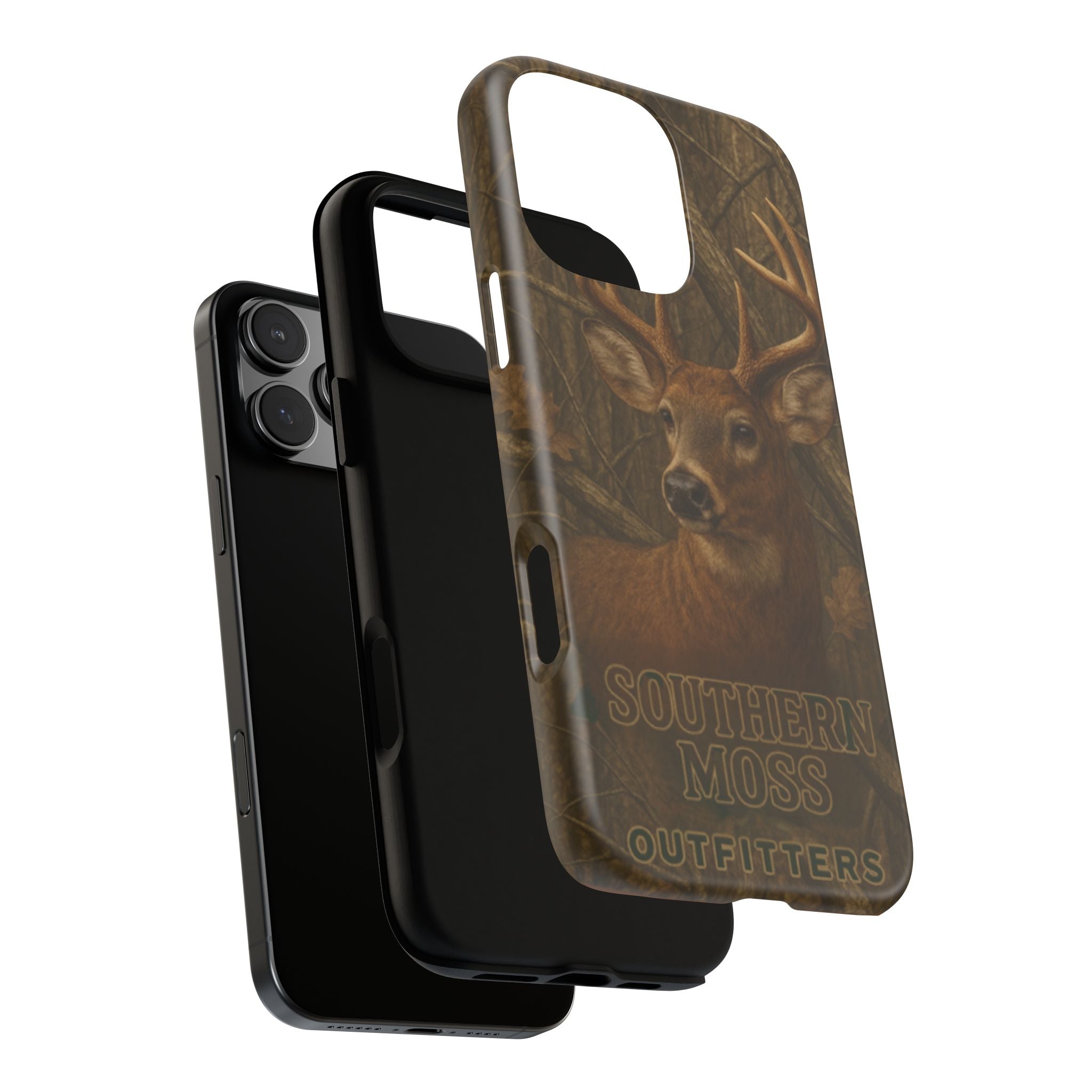 Southern Moss Outfitters Deer Hunting Phone Case – Rugged Outdoor Camo Design, Protective Cover for Outdoor Enthusiasts, Perfect Gift for Nature Lovers, Wildlife Decor