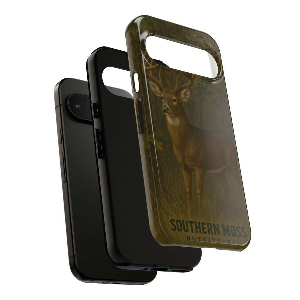 Hunting Phone Case – Deer & Ducks Design | Southern Moss Outfitters | Rugged Camo Outdoor iPhone Case