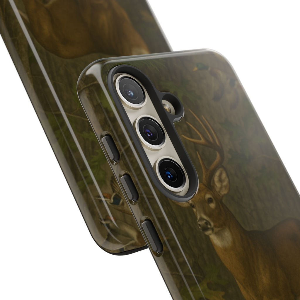 Hunting Phone Case – Deer & Ducks Design | Southern Moss Outfitters | Rugged Camo Outdoor iPhone Case