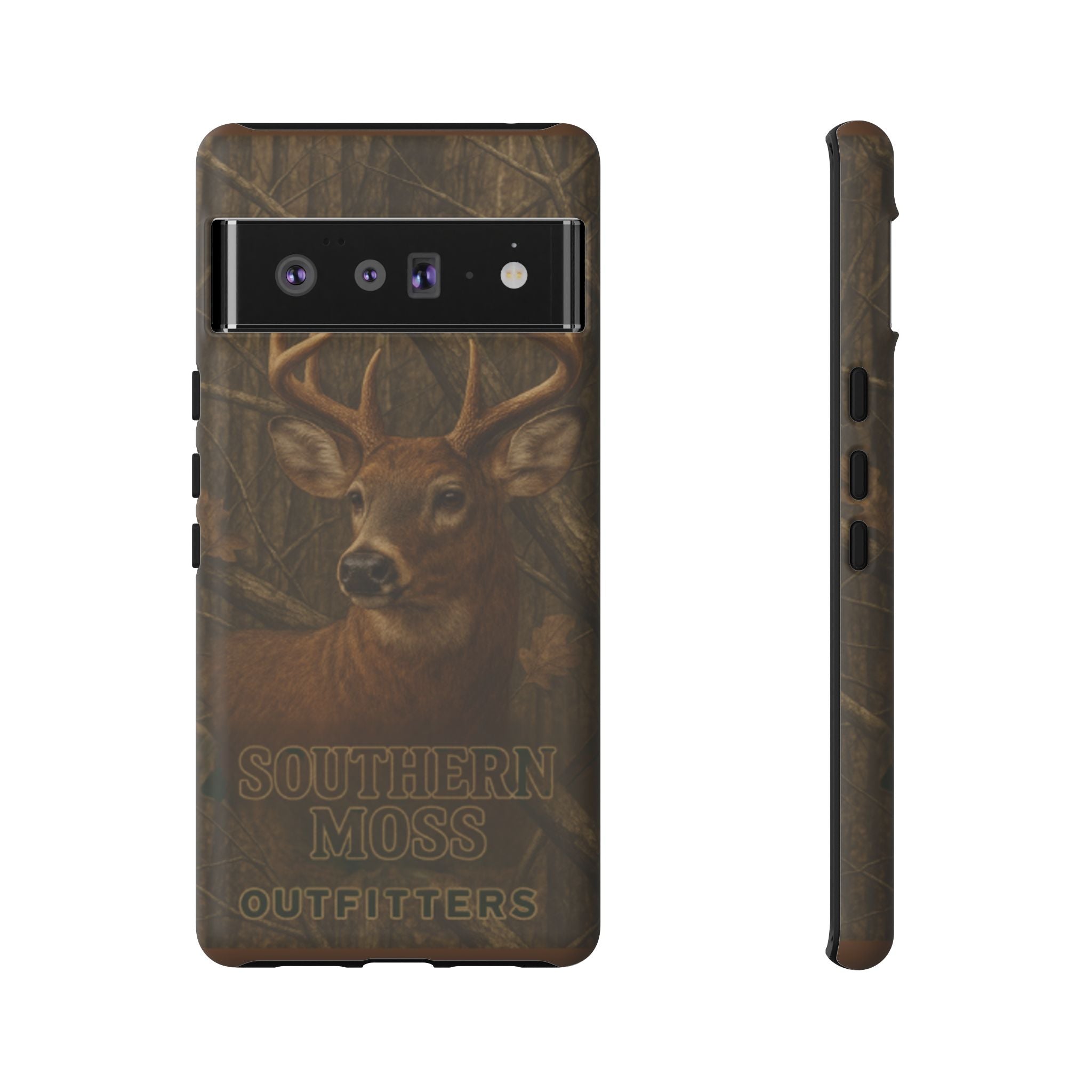 Southern Moss Outfitters Deer Hunting Phone Case – Rugged Outdoor Camo Design, Protective Cover for Outdoor Enthusiasts, Perfect Gift for Nature Lovers, Wildlife Decor