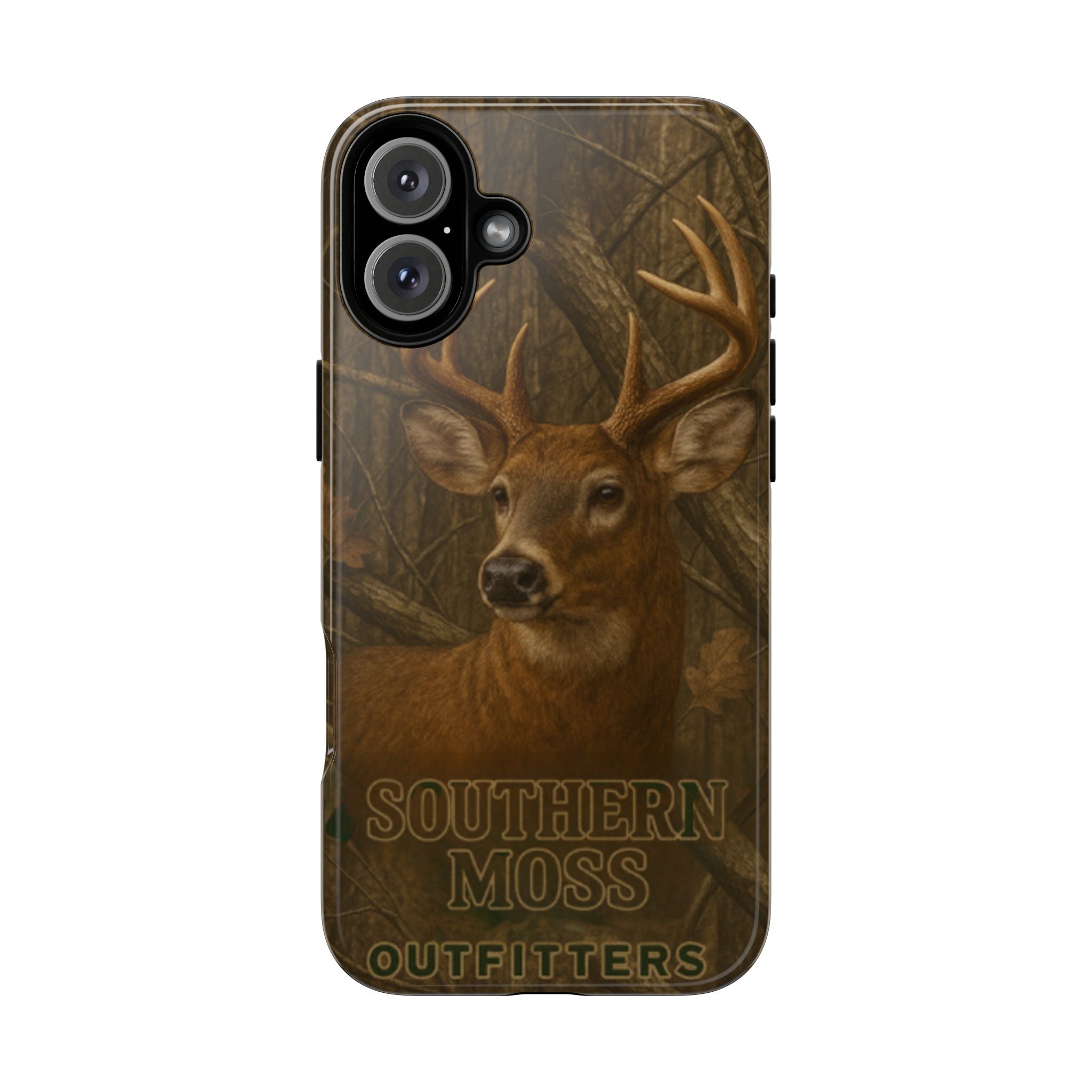 Southern Moss Outfitters Deer Hunting Phone Case – Rugged Outdoor Camo Design, Protective Cover for Outdoor Enthusiasts, Perfect Gift for Nature Lovers, Wildlife Decor