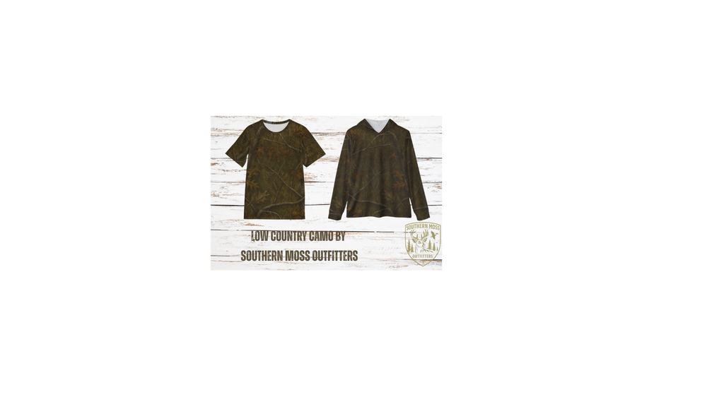 Southern Moss Outfitters Camo Hunting Shirt – Outdoor Performance Tee | Athletic Wear, Outdoor Gear, Casual Apparel, Hunting Shirt, Unique Graphic Tee