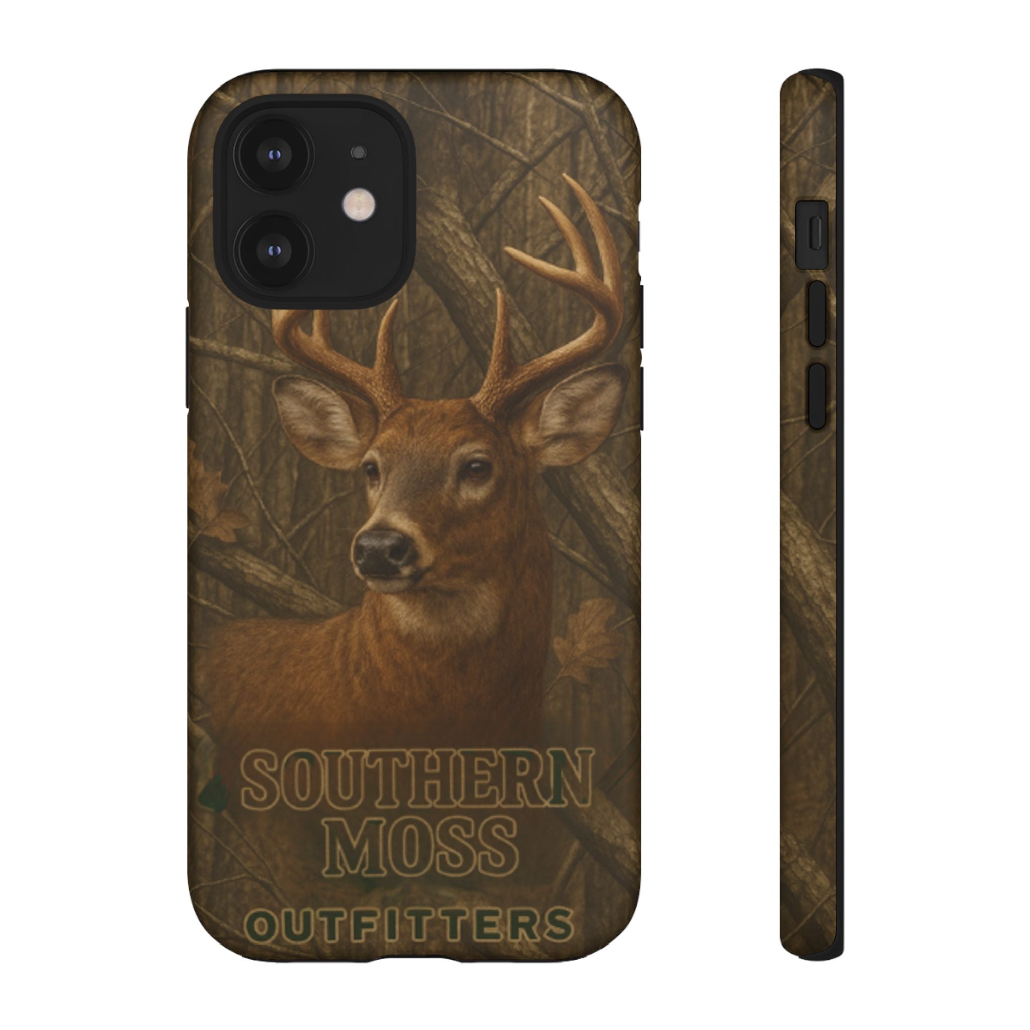 Southern Moss Outfitters Deer Hunting Phone Case – Rugged Outdoor Camo Design, Protective Cover for Outdoor Enthusiasts, Perfect Gift for Nature Lovers, Wildlife Decor