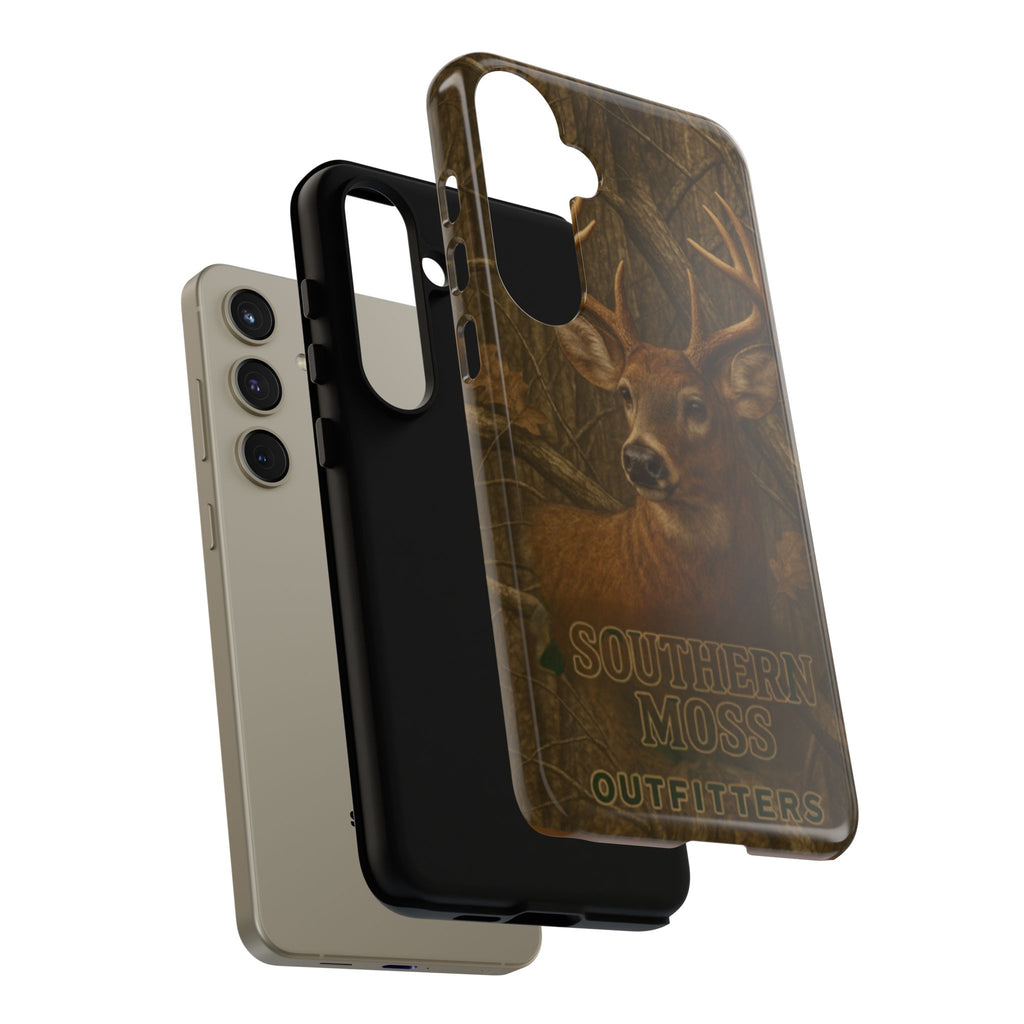 Southern Moss Outfitters Deer Hunting Phone Case – Rugged Outdoor Camo Design, Protective Cover for Outdoor Enthusiasts, Perfect Gift for Nature Lovers, Wildlife Decor