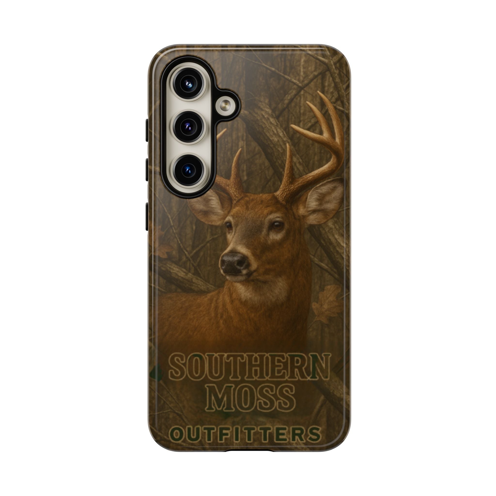 Southern Moss Outfitters Deer Hunting Phone Case – Rugged Outdoor Camo Design, Protective Cover for Outdoor Enthusiasts, Perfect Gift for Nature Lovers, Wildlife Decor