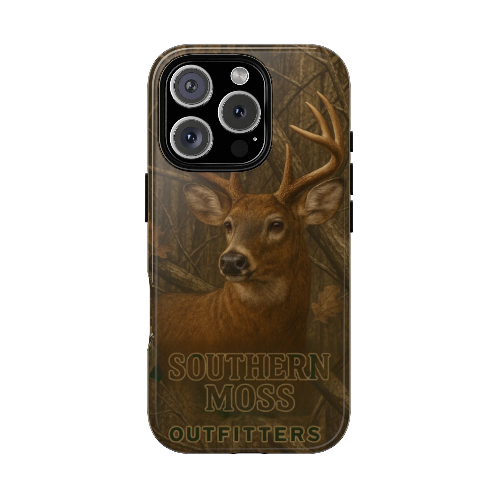 Southern Moss Outfitters Deer Hunting Phone Case – Rugged Outdoor Camo Design, Protective Cover for Outdoor Enthusiasts, Perfect Gift for Nature Lovers, Wildlife Decor