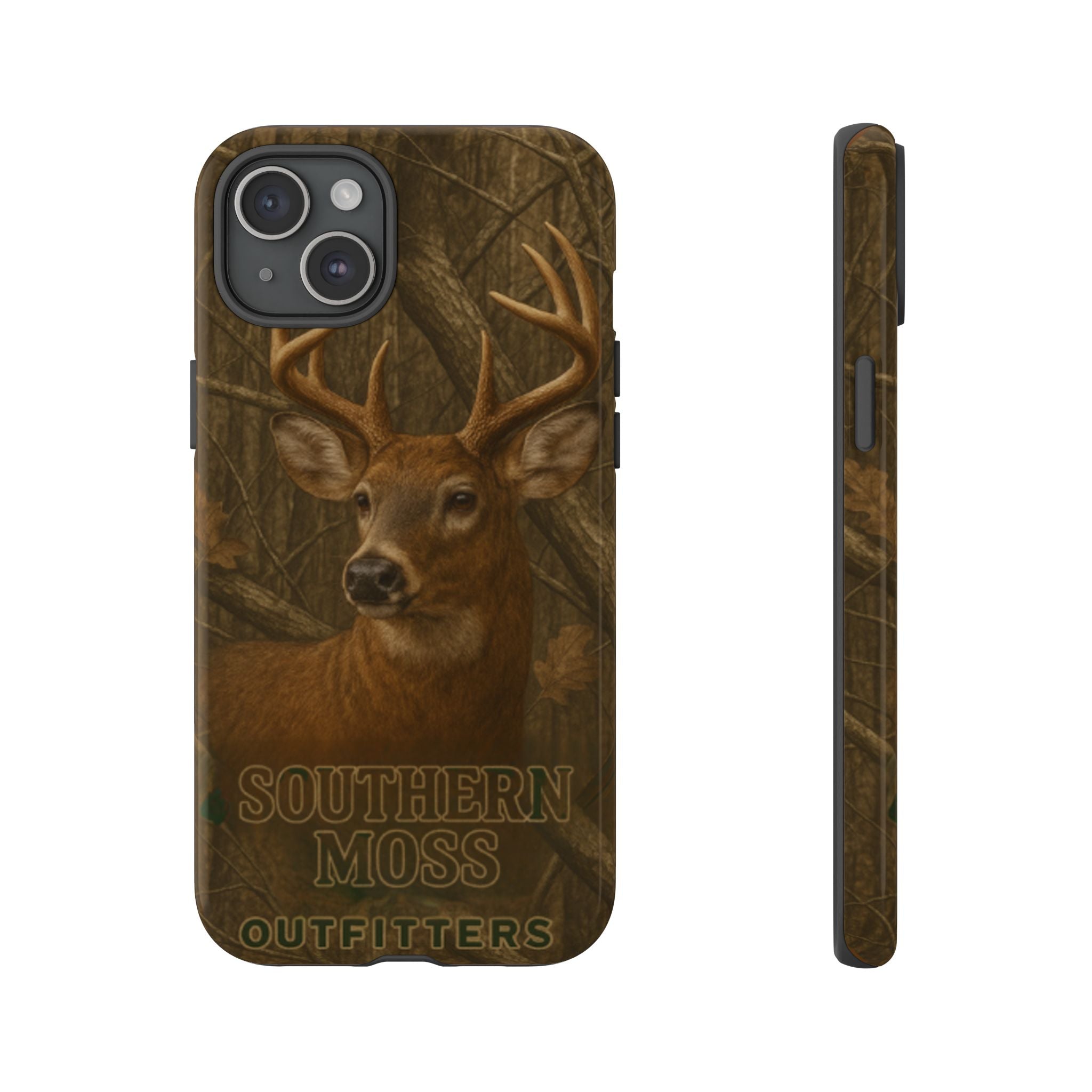 Southern Moss Outfitters Deer Hunting Phone Case – Rugged Outdoor Camo Design, Protective Cover for Outdoor Enthusiasts, Perfect Gift for Nature Lovers, Wildlife Decor