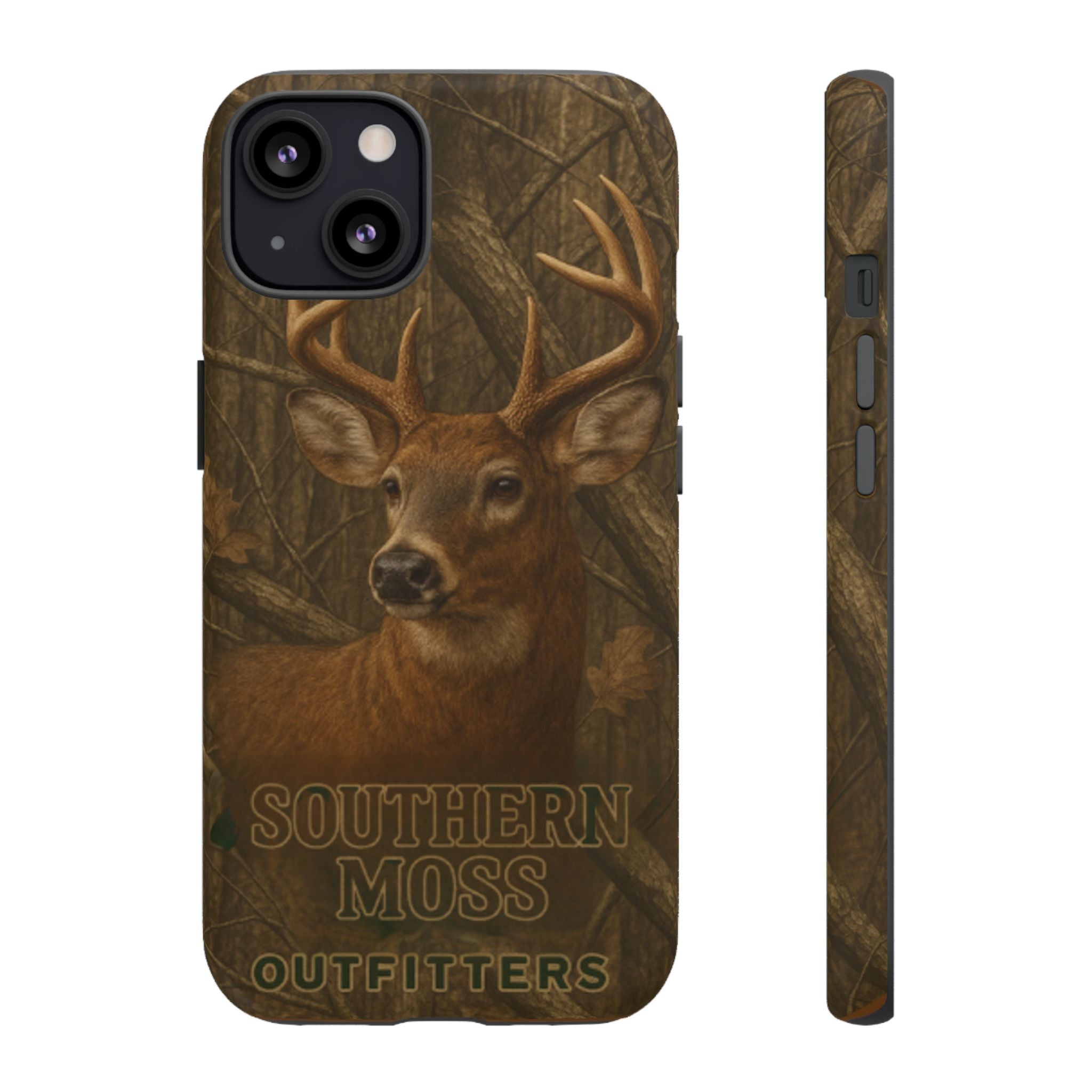 Southern Moss Outfitters Deer Hunting Phone Case – Rugged Outdoor Camo Design, Protective Cover for Outdoor Enthusiasts, Perfect Gift for Nature Lovers, Wildlife Decor