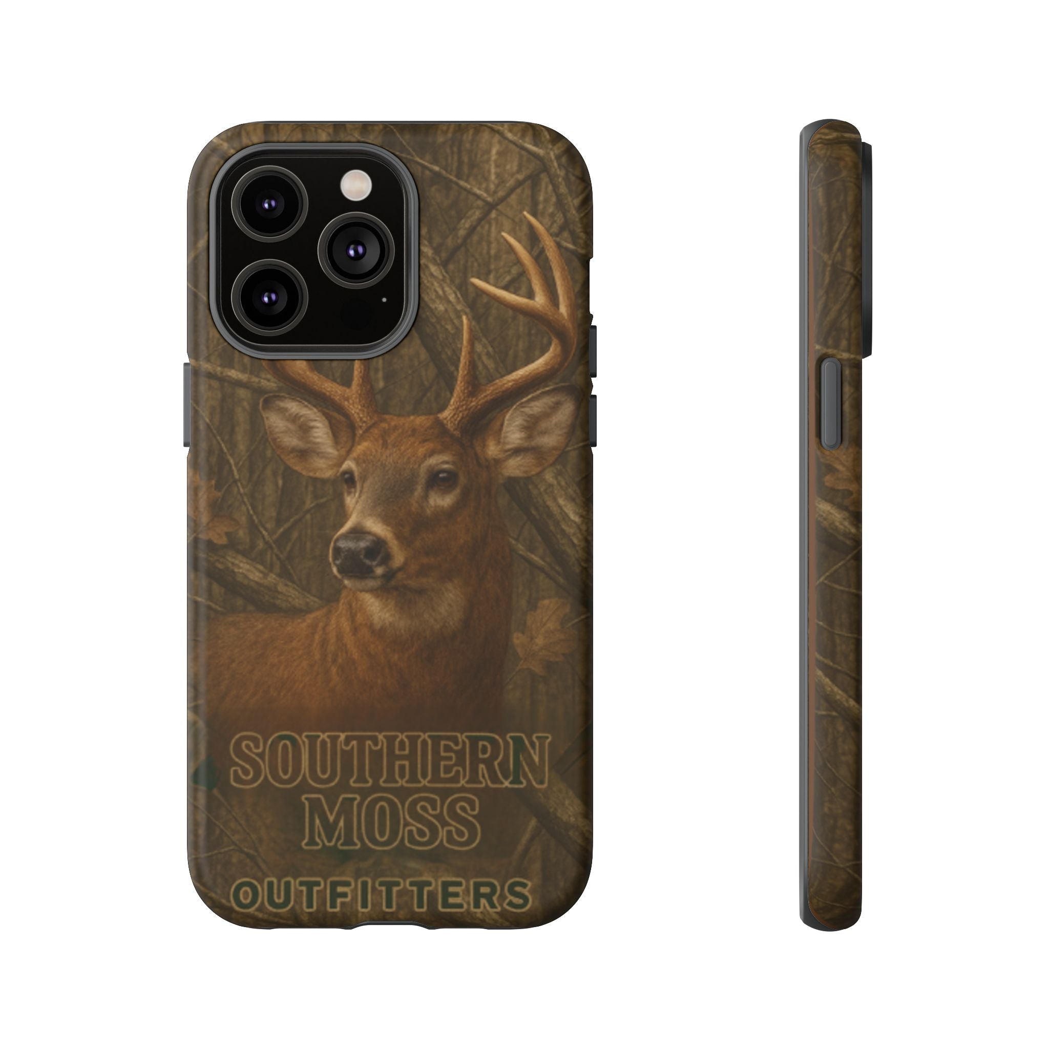 Southern Moss Outfitters Deer Hunting Phone Case – Rugged Outdoor Camo Design, Protective Cover for Outdoor Enthusiasts, Perfect Gift for Nature Lovers, Wildlife Decor