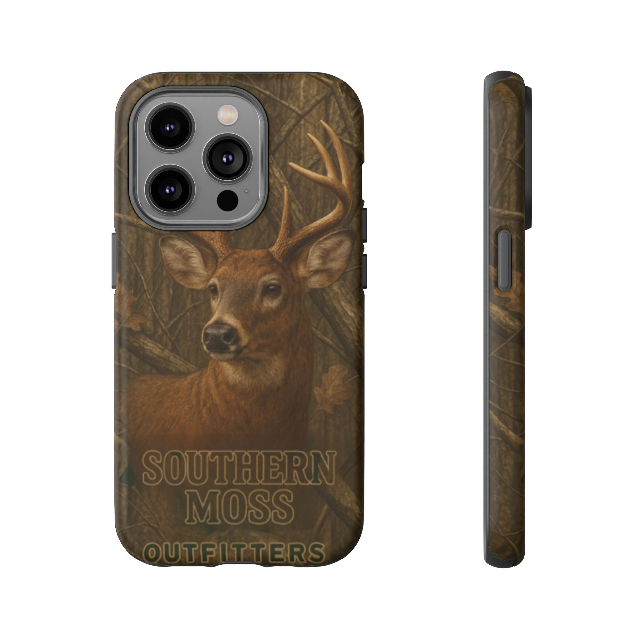 Southern Moss Outfitters Deer Hunting Phone Case – Rugged Outdoor Camo Design, Protective Cover for Outdoor Enthusiasts, Perfect Gift for Nature Lovers, Wildlife Decor