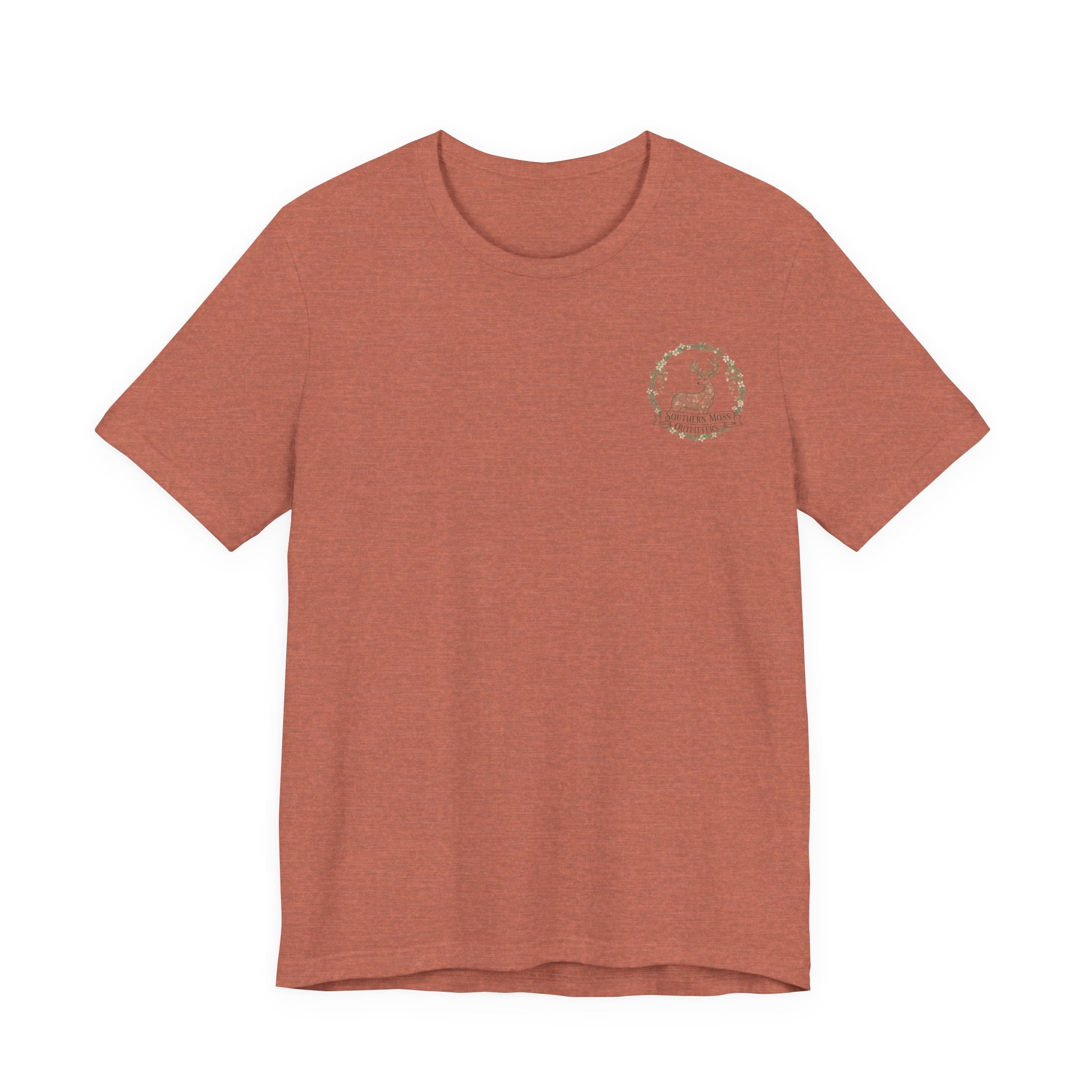 Southern Moss Outfitters Sunflower Graphic Tee Faith, Family & Outdoors Casual Everyday Wear, Gift Idea for Friends,Versatile Style