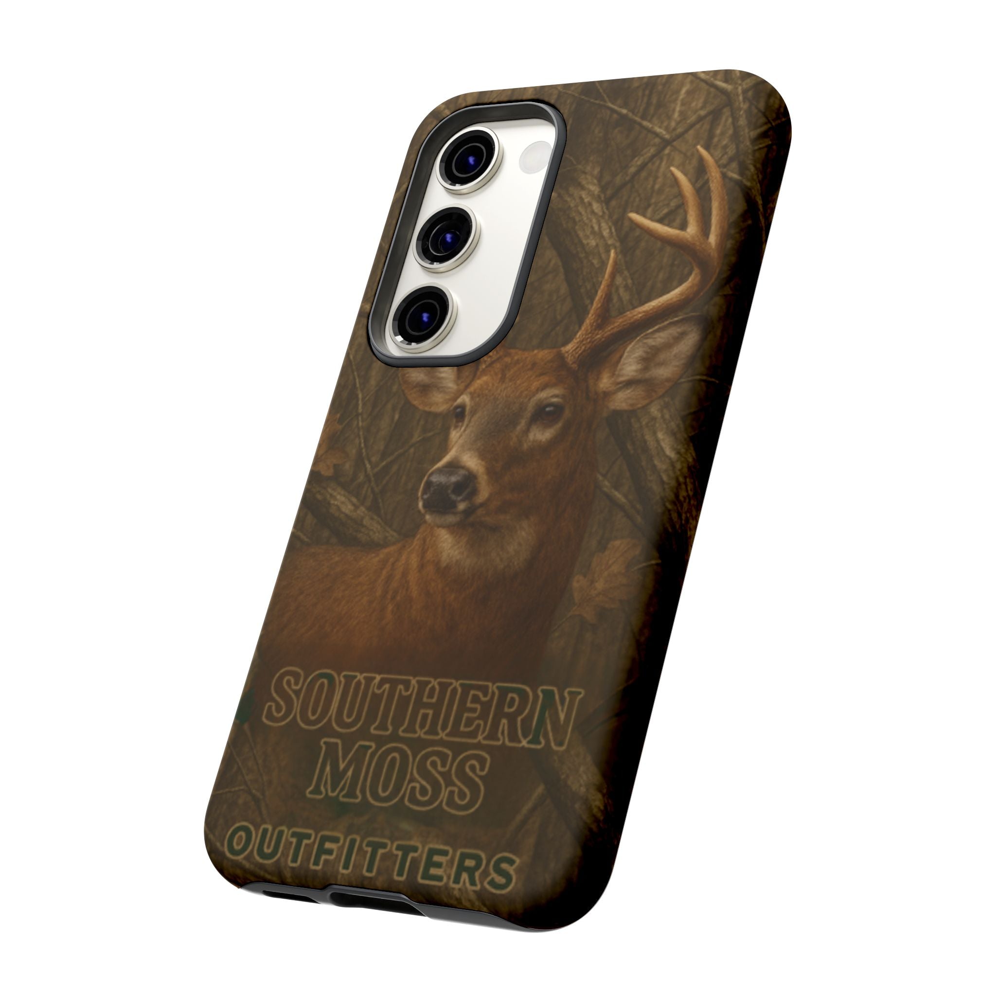 Southern Moss Outfitters Deer Hunting Phone Case – Rugged Outdoor Camo Design, Protective Cover for Outdoor Enthusiasts, Perfect Gift for Nature Lovers, Wildlife Decor