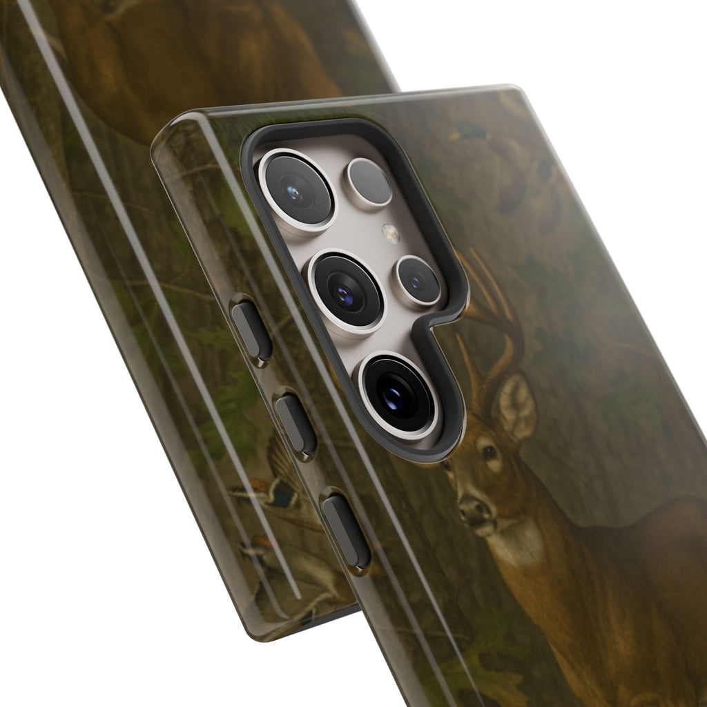 Hunting Phone Case – Deer & Ducks Design | Southern Moss Outfitters | Rugged Camo Outdoor iPhone Case