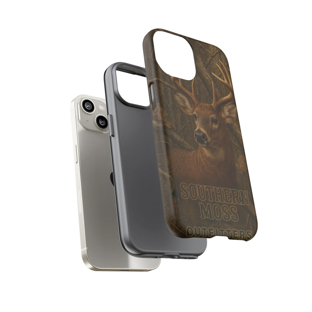 Southern Moss Outfitters Deer Hunting Phone Case – Rugged Outdoor Camo Design, Protective Cover for Outdoor Enthusiasts, Perfect Gift for Nature Lovers, Wildlife Decor