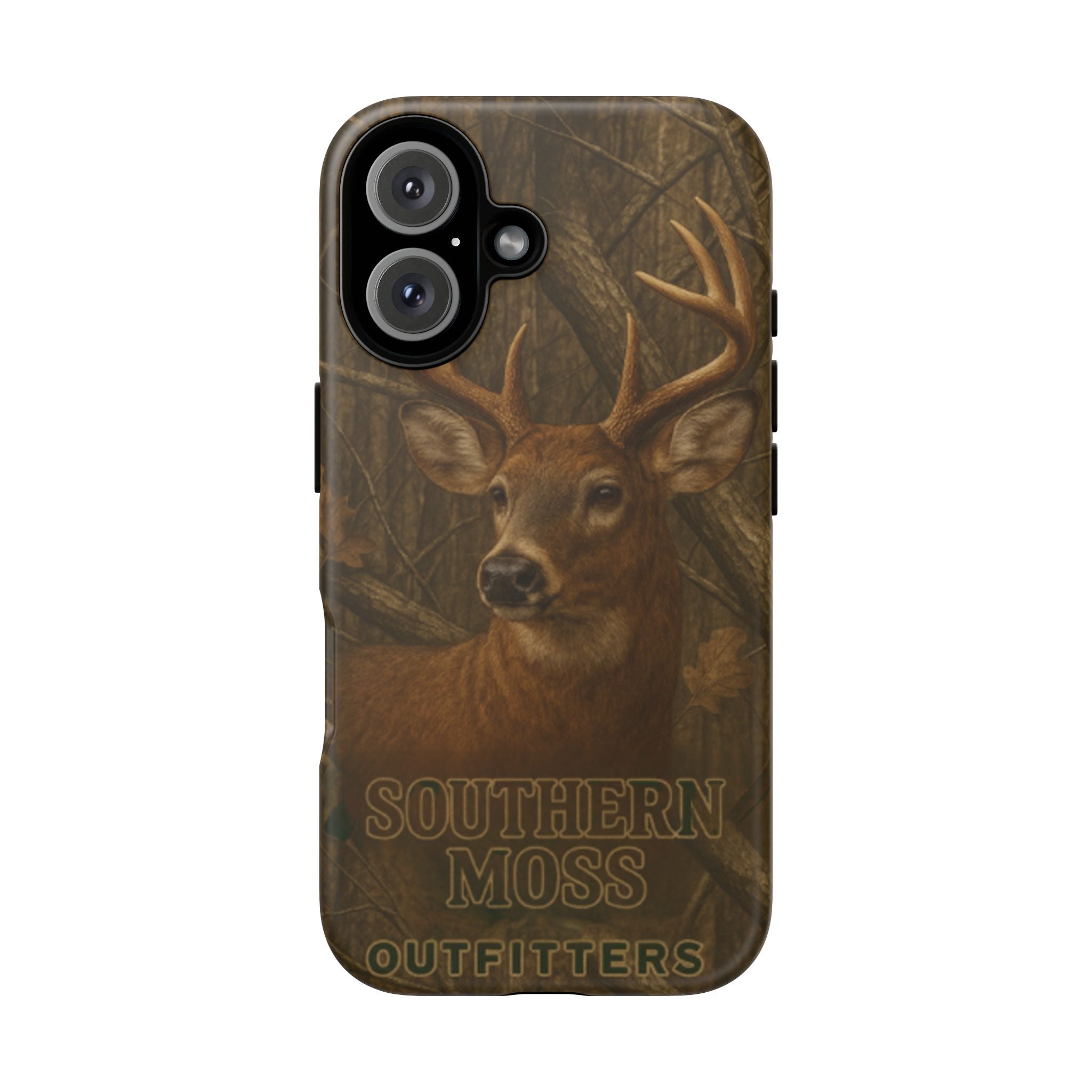 Southern Moss Outfitters Deer Hunting Phone Case – Rugged Outdoor Camo Design, Protective Cover for Outdoor Enthusiasts, Perfect Gift for Nature Lovers, Wildlife Decor
