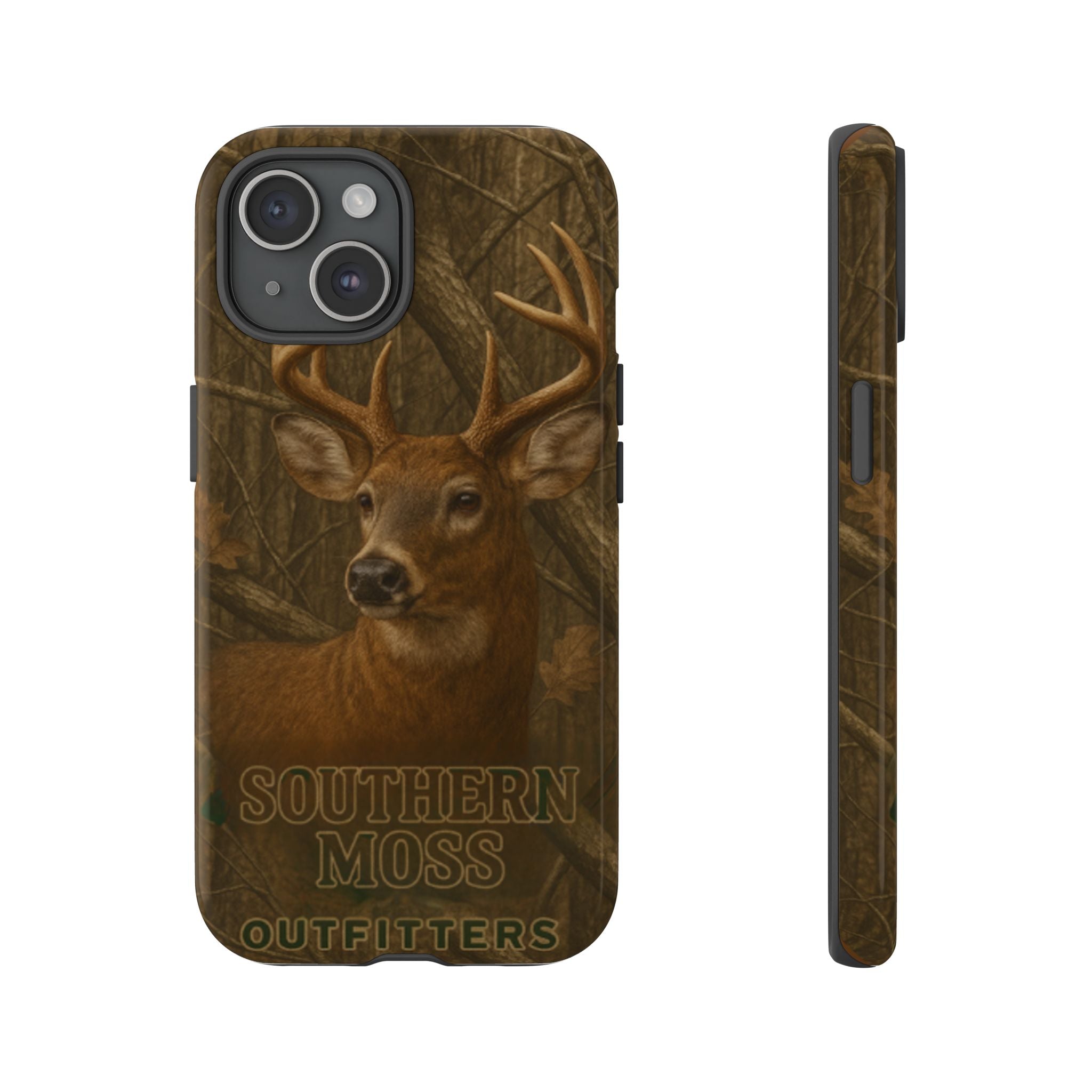 Southern Moss Outfitters Deer Hunting Phone Case – Rugged Outdoor Camo Design, Protective Cover for Outdoor Enthusiasts, Perfect Gift for Nature Lovers, Wildlife Decor