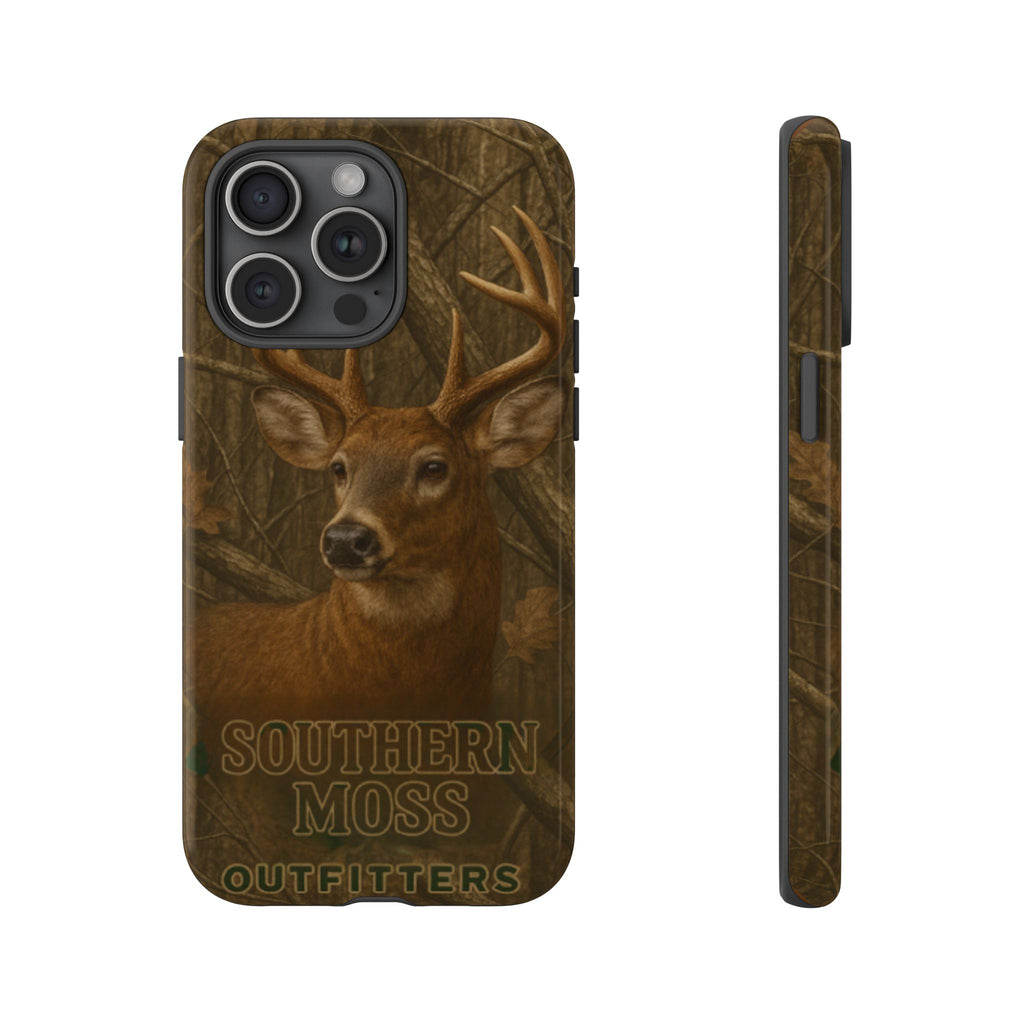 Southern Moss Outfitters Deer Hunting Phone Case – Rugged Outdoor Camo Design, Protective Cover for Outdoor Enthusiasts, Perfect Gift for Nature Lovers, Wildlife Decor