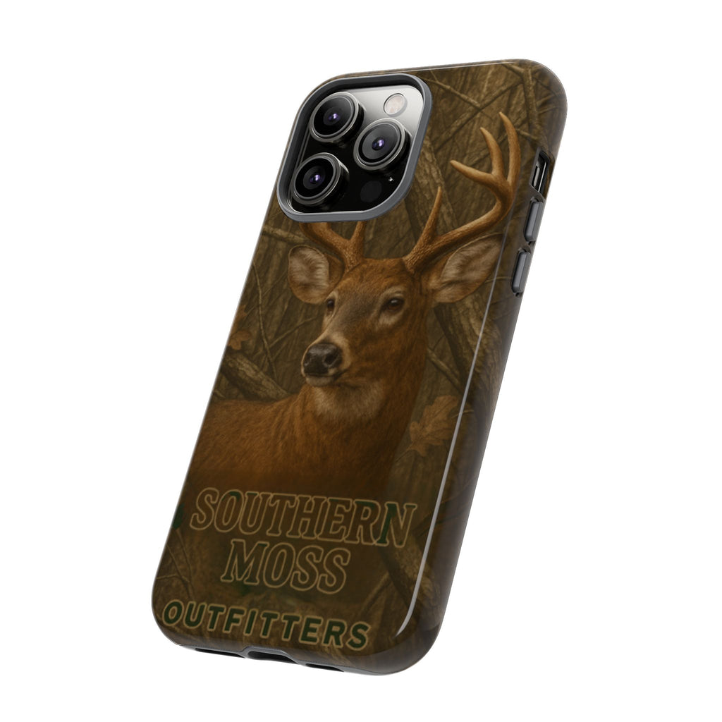 Southern Moss Outfitters Deer Hunting Phone Case – Rugged Outdoor Camo Design, Protective Cover for Outdoor Enthusiasts, Perfect Gift for Nature Lovers, Wildlife Decor