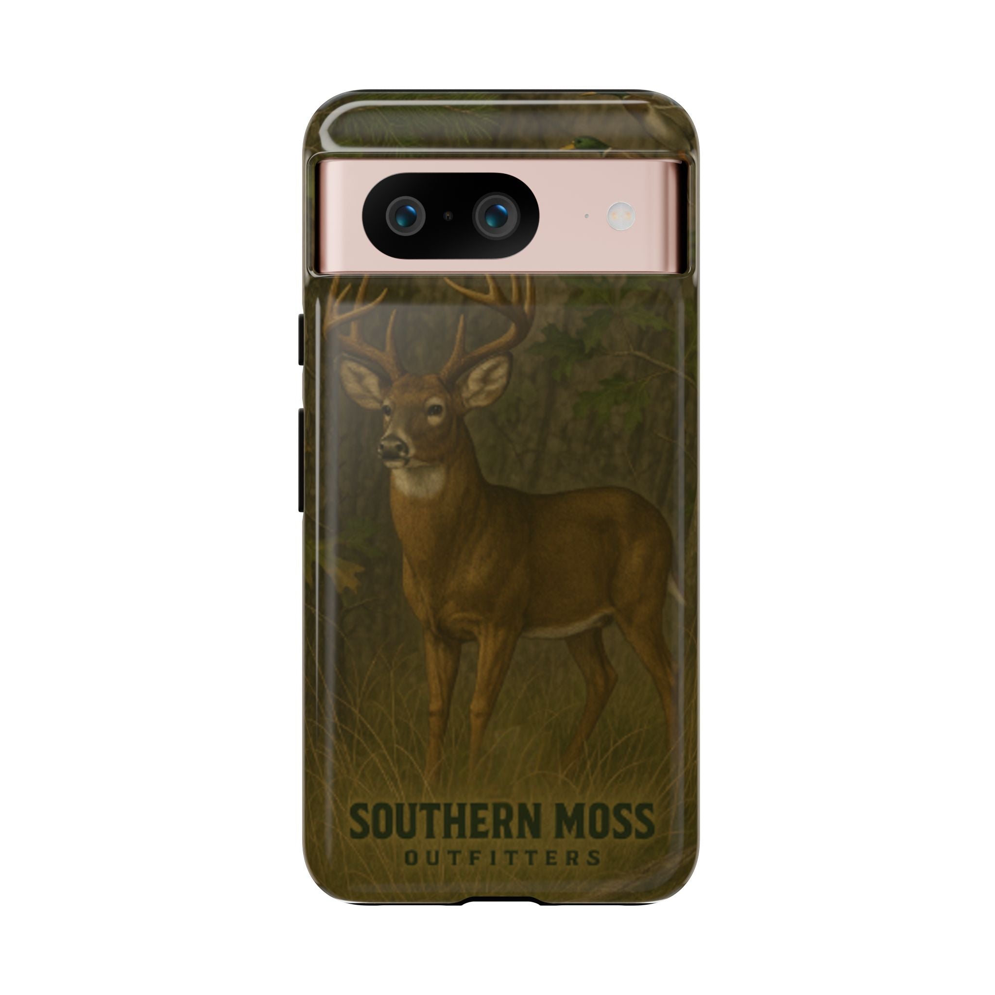 Hunting Phone Case – Deer & Ducks Design | Southern Moss Outfitters | Rugged Camo Outdoor iPhone Case