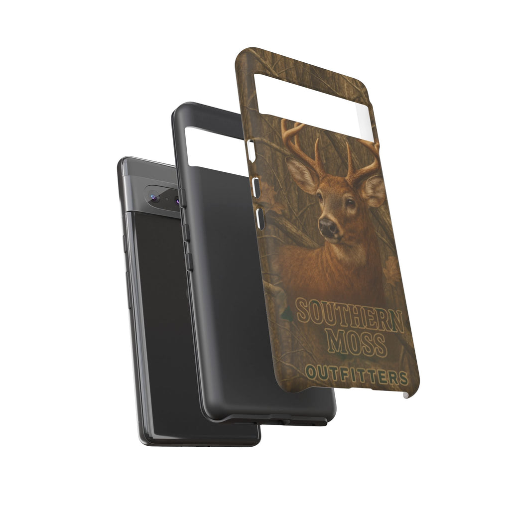 Southern Moss Outfitters Deer Hunting Phone Case – Rugged Outdoor Camo Design, Protective Cover for Outdoor Enthusiasts, Perfect Gift for Nature Lovers, Wildlife Decor