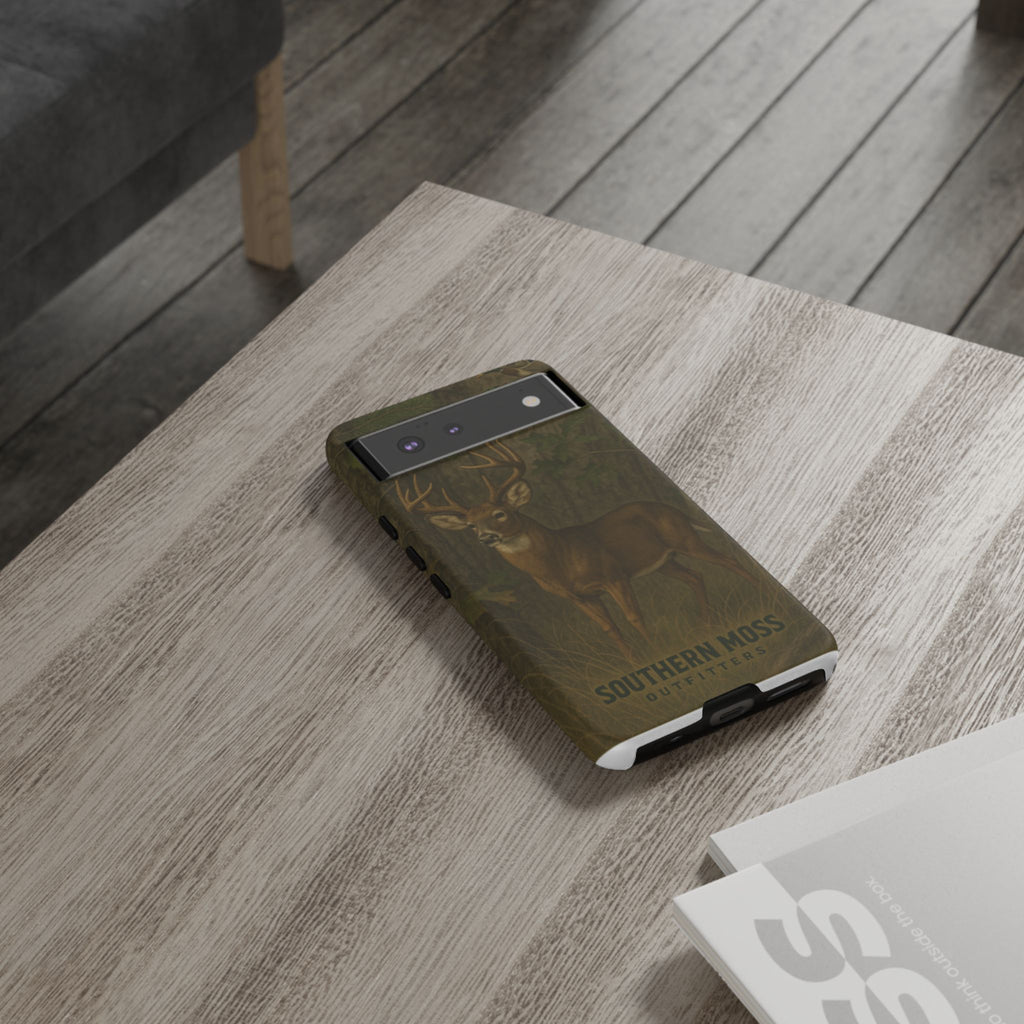 Hunting Phone Case – Deer & Ducks Design | Southern Moss Outfitters | Rugged Camo Outdoor iPhone Case