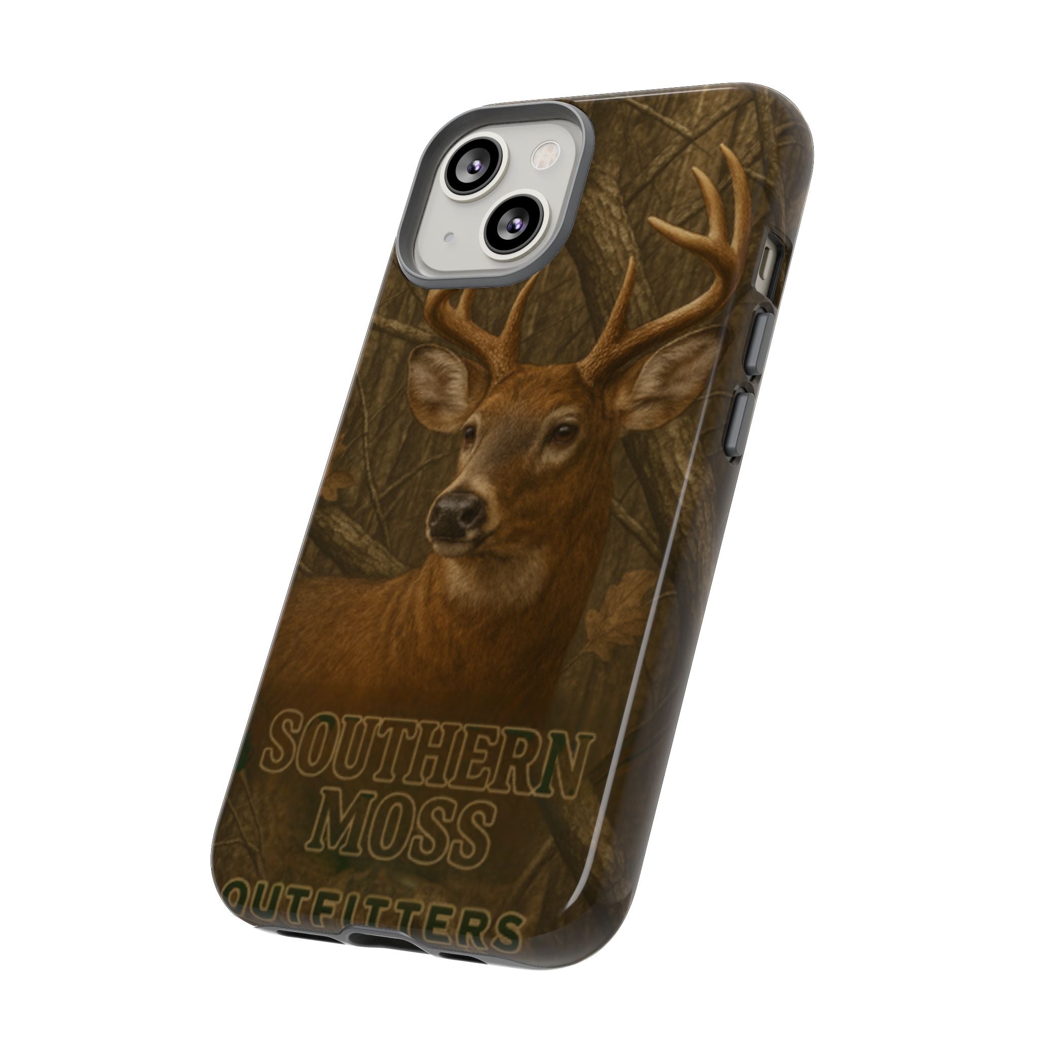 Southern Moss Outfitters Deer Hunting Phone Case – Rugged Outdoor Camo Design, Protective Cover for Outdoor Enthusiasts, Perfect Gift for Nature Lovers, Wildlife Decor