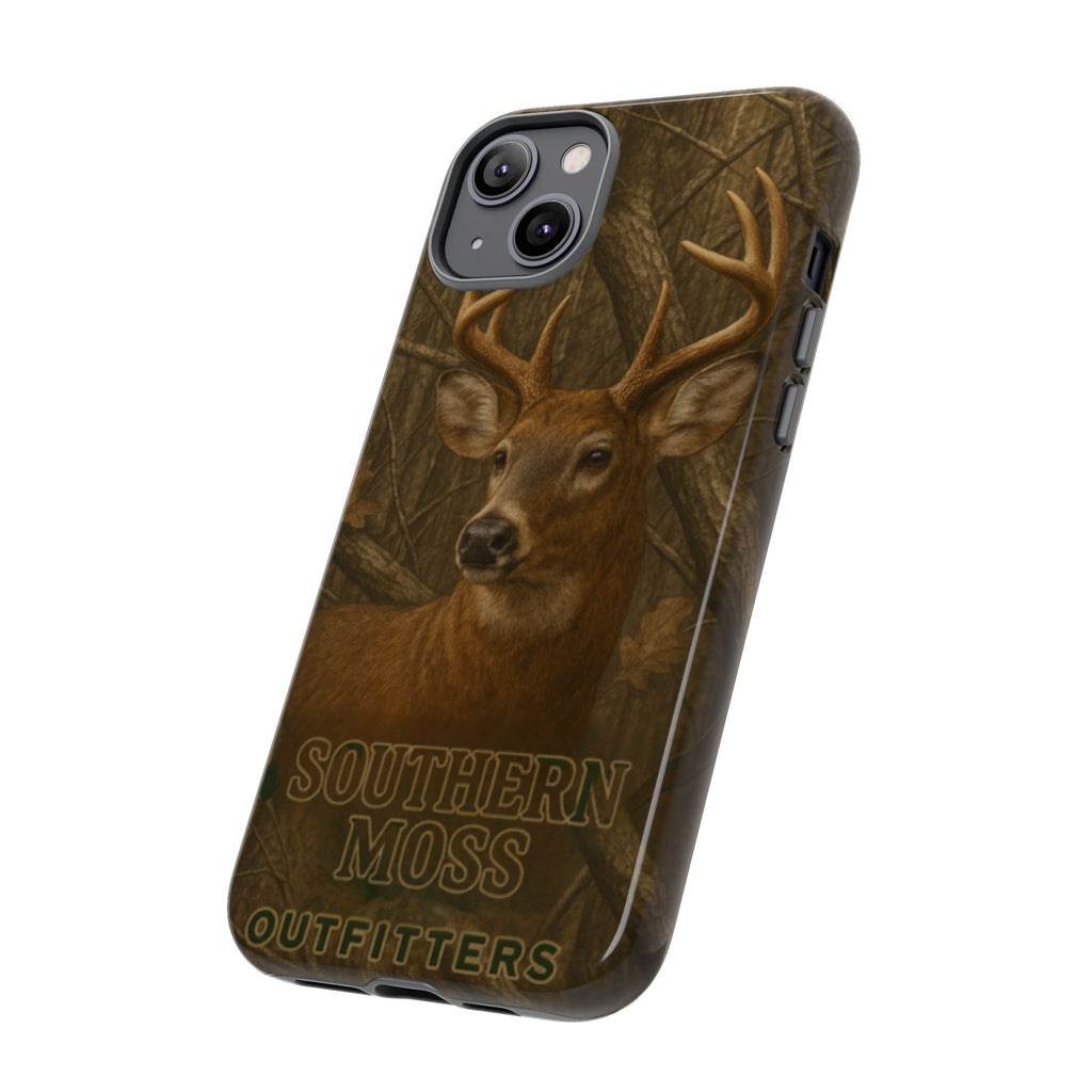 Southern Moss Outfitters Deer Hunting Phone Case – Rugged Outdoor Camo Design, Protective Cover for Outdoor Enthusiasts, Perfect Gift for Nature Lovers, Wildlife Decor