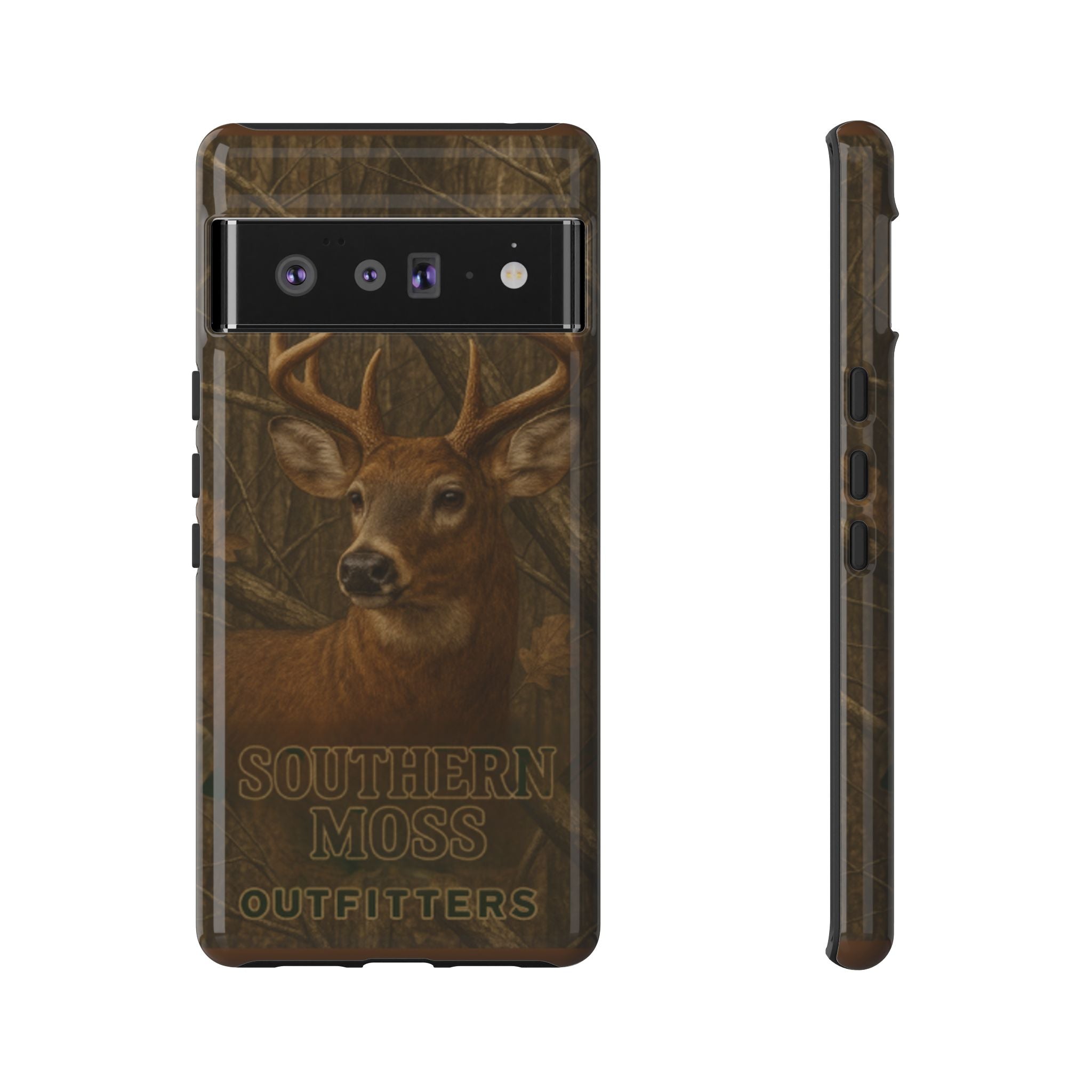 Southern Moss Outfitters Deer Hunting Phone Case – Rugged Outdoor Camo Design, Protective Cover for Outdoor Enthusiasts, Perfect Gift for Nature Lovers, Wildlife Decor