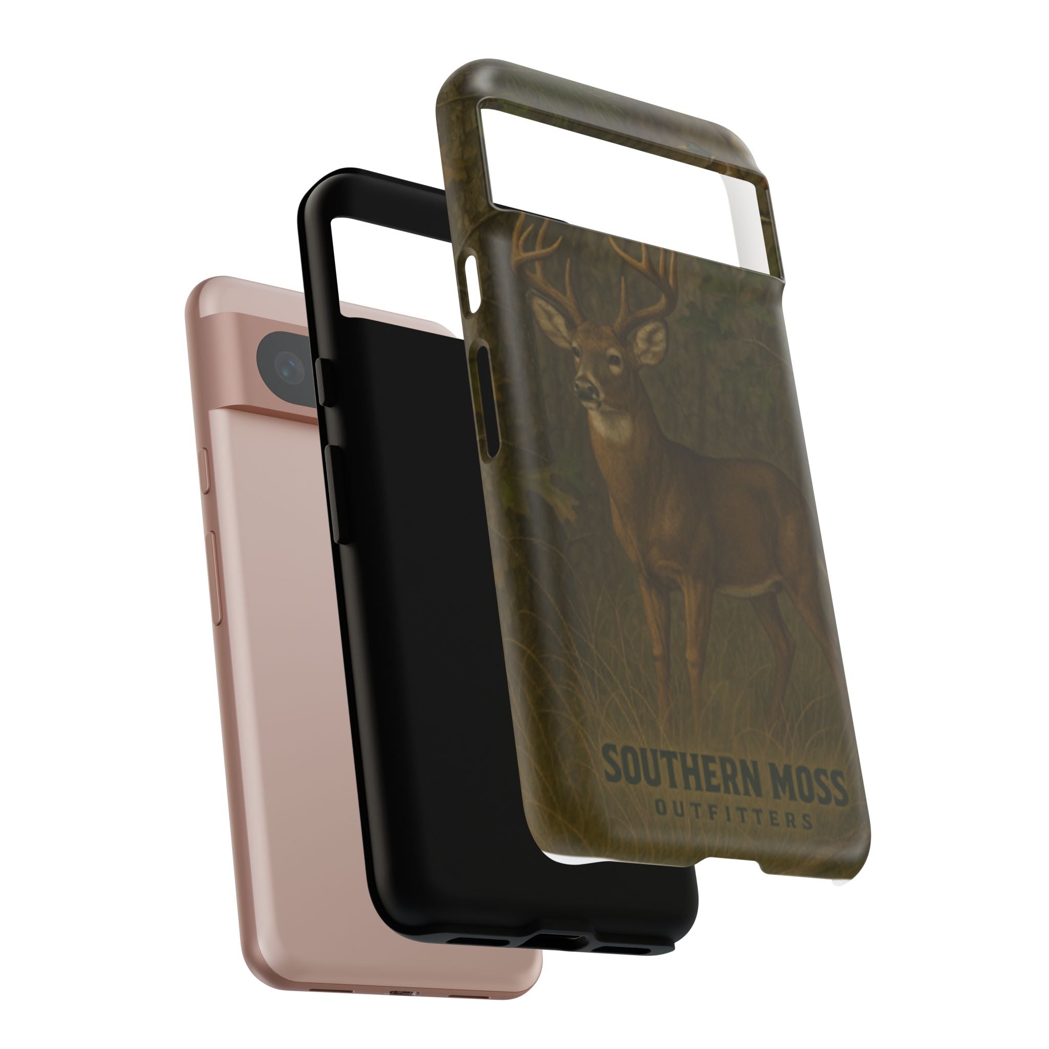Hunting Phone Case – Deer & Ducks Design | Southern Moss Outfitters | Rugged Camo Outdoor iPhone Case
