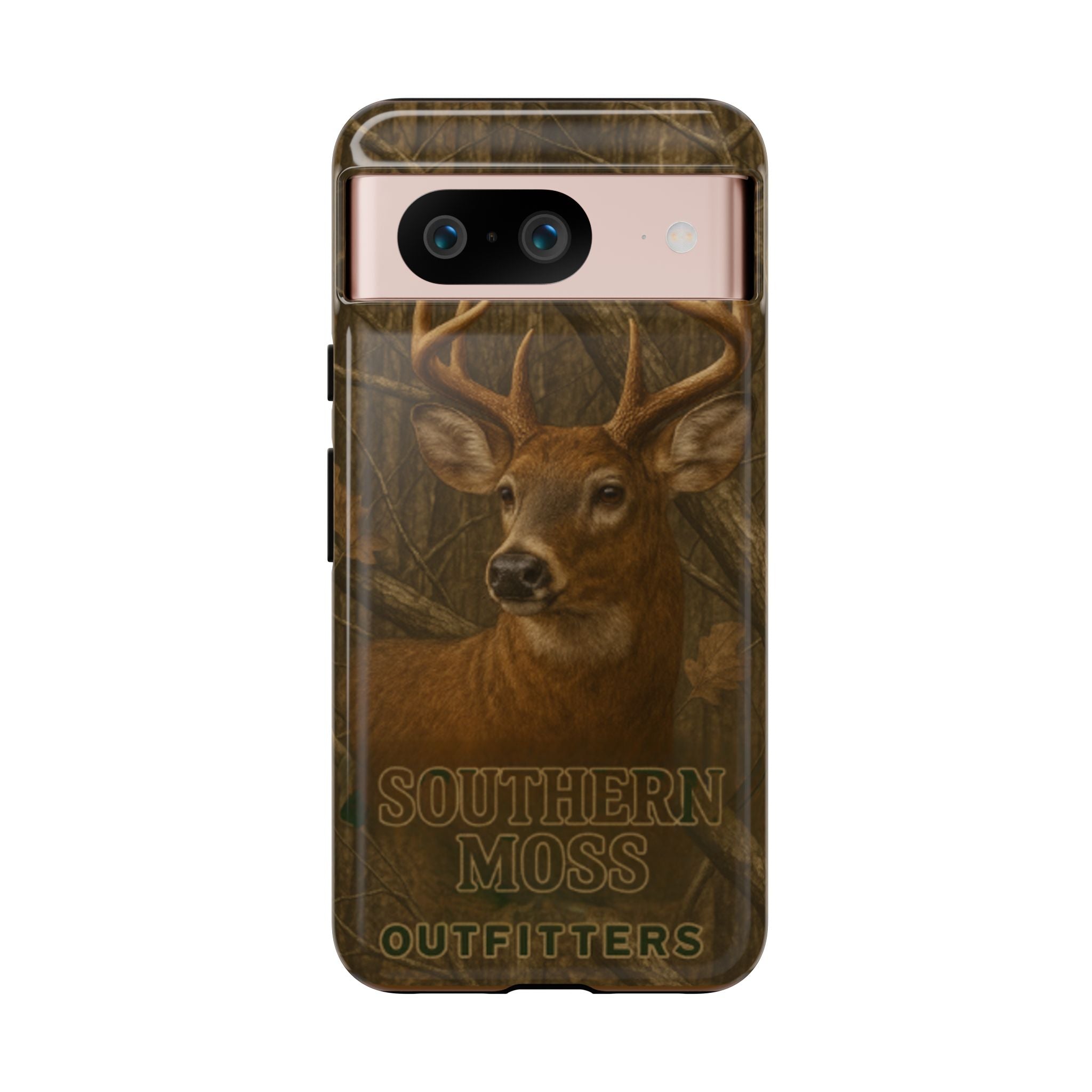 Southern Moss Outfitters Deer Hunting Phone Case – Rugged Outdoor Camo Design, Protective Cover for Outdoor Enthusiasts, Perfect Gift for Nature Lovers, Wildlife Decor