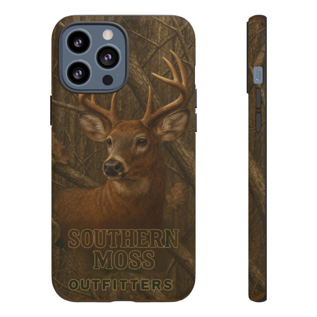 Southern Moss Outfitters Deer Hunting Phone Case – Rugged Outdoor Camo Design, Protective Cover for Outdoor Enthusiasts, Perfect Gift for Nature Lovers, Wildlife Decor