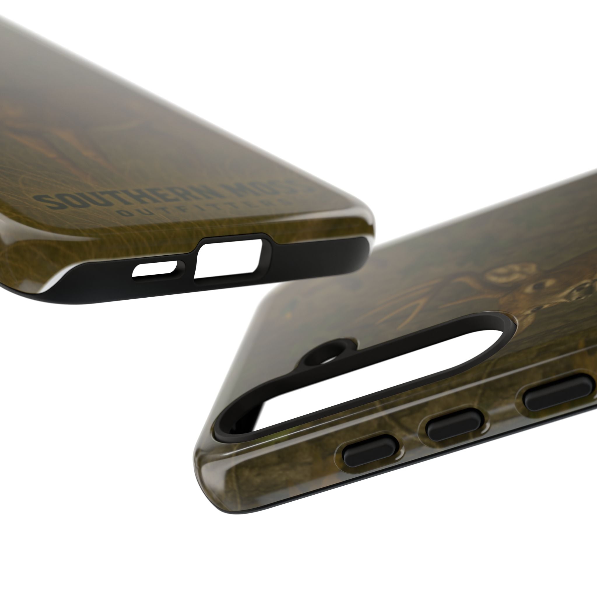 Hunting Phone Case – Deer & Ducks Design | Southern Moss Outfitters | Rugged Camo Outdoor iPhone Case