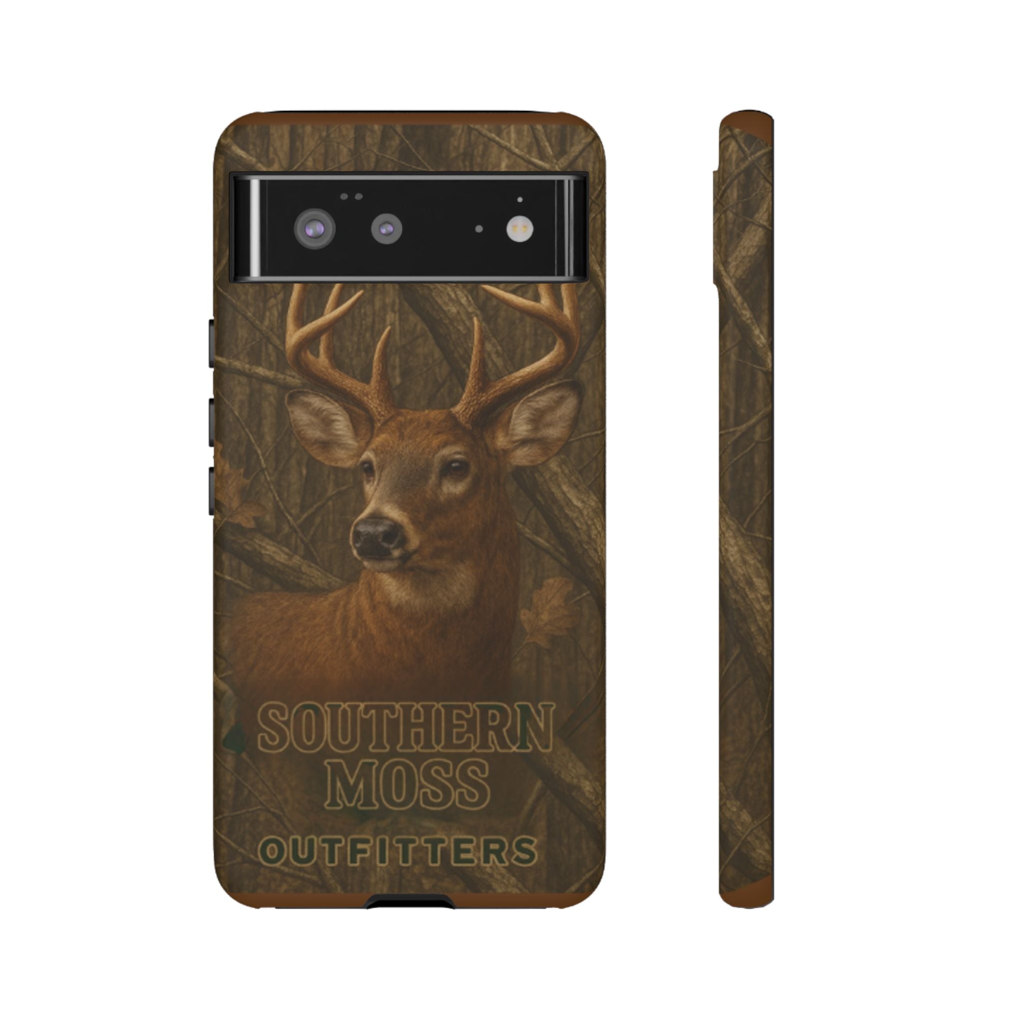 Southern Moss Outfitters Deer Hunting Phone Case – Rugged Outdoor Camo Design, Protective Cover for Outdoor Enthusiasts, Perfect Gift for Nature Lovers, Wildlife Decor