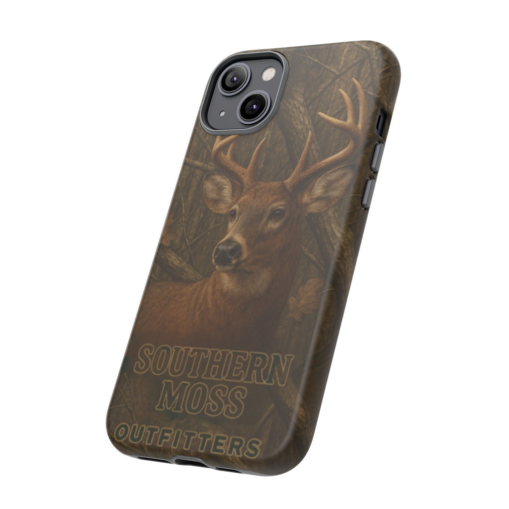 Southern Moss Outfitters Deer Hunting Phone Case – Rugged Outdoor Camo Design, Protective Cover for Outdoor Enthusiasts, Perfect Gift for Nature Lovers, Wildlife Decor