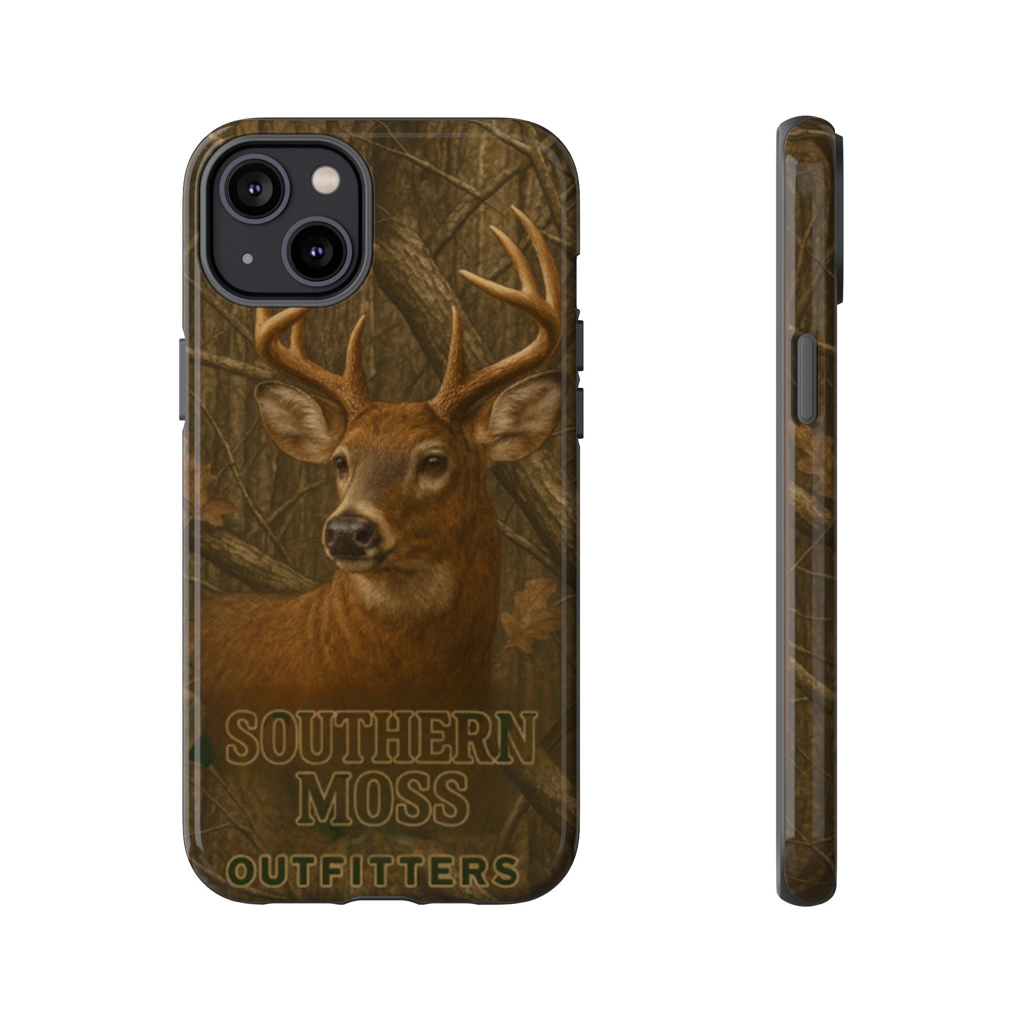Southern Moss Outfitters Deer Hunting Phone Case – Rugged Outdoor Camo Design, Protective Cover for Outdoor Enthusiasts, Perfect Gift for Nature Lovers, Wildlife Decor