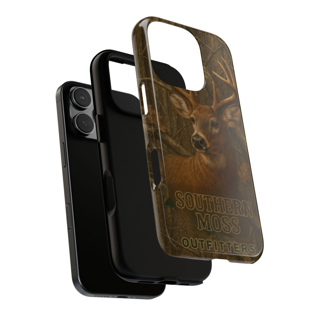 Southern Moss Outfitters Deer Hunting Phone Case – Rugged Outdoor Camo Design, Protective Cover for Outdoor Enthusiasts, Perfect Gift for Nature Lovers, Wildlife Decor