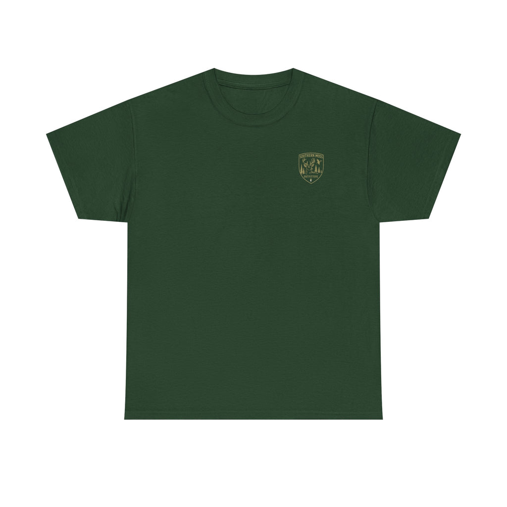 Southern Moss Outfitters Faith & Outdoors Tee Deer, Cross, Church Design, Casual Wear, Outdoor Apparel, Gift for Nature Lovers, Wildlife Tee