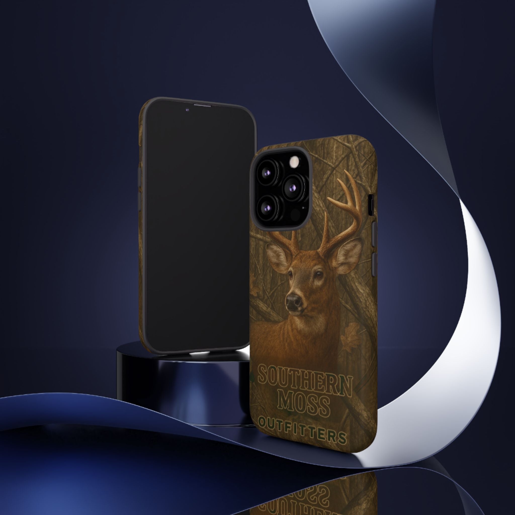 Southern Moss Outfitters Deer Hunting Phone Case – Rugged Outdoor Camo Design, Protective Cover for Outdoor Enthusiasts, Perfect Gift for Nature Lovers, Wildlife Decor