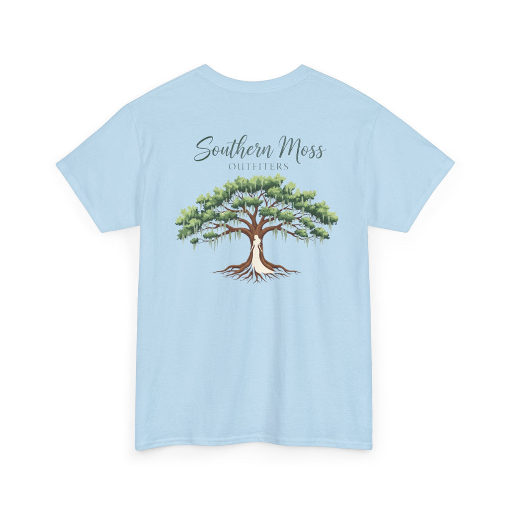 Southern Moss Outfitters Ladies Tee – Southern Oak & Roots Design, Nature Lover T-Shirt