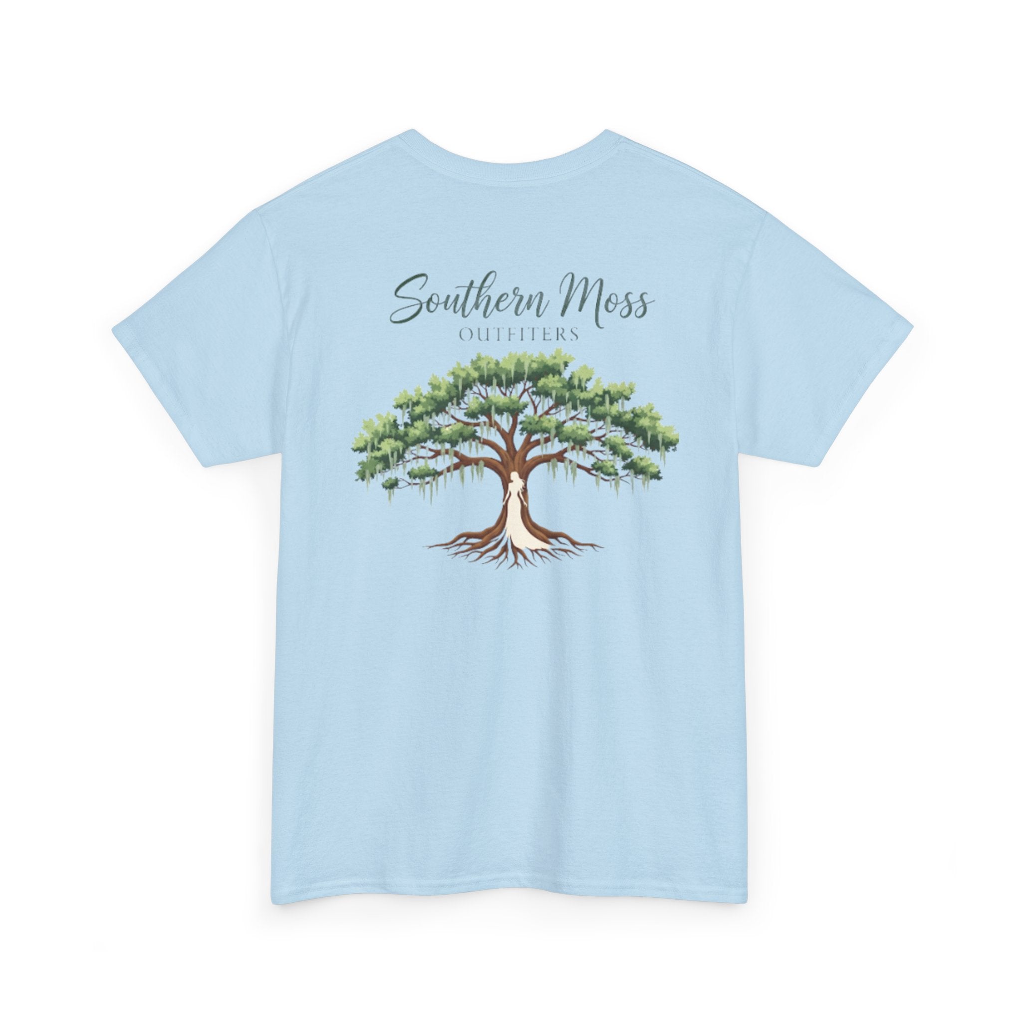 Southern Moss Outfitters Ladies Tee – Southern Oak & Roots Design, Nature Lover T-Shirt