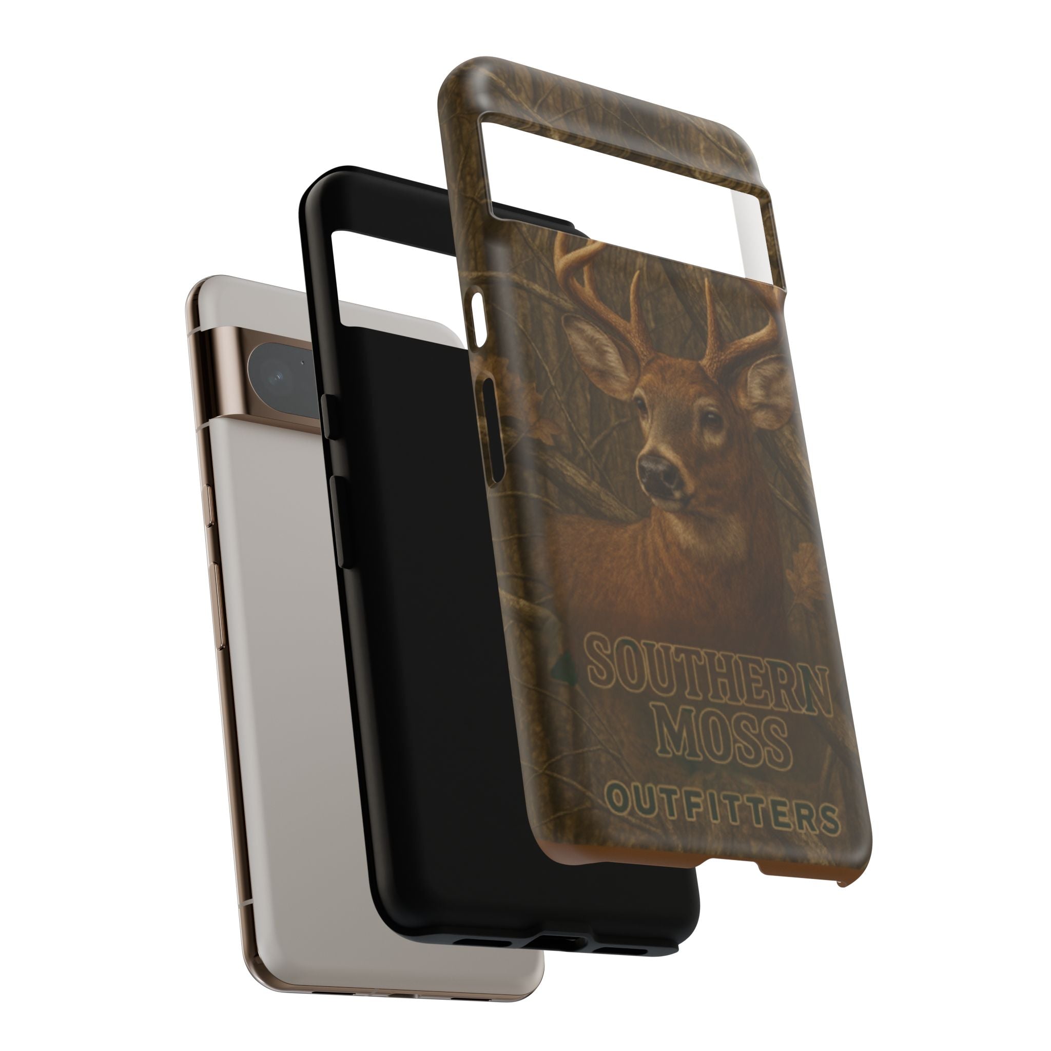 Southern Moss Outfitters Deer Hunting Phone Case – Rugged Outdoor Camo Design, Protective Cover for Outdoor Enthusiasts, Perfect Gift for Nature Lovers, Wildlife Decor
