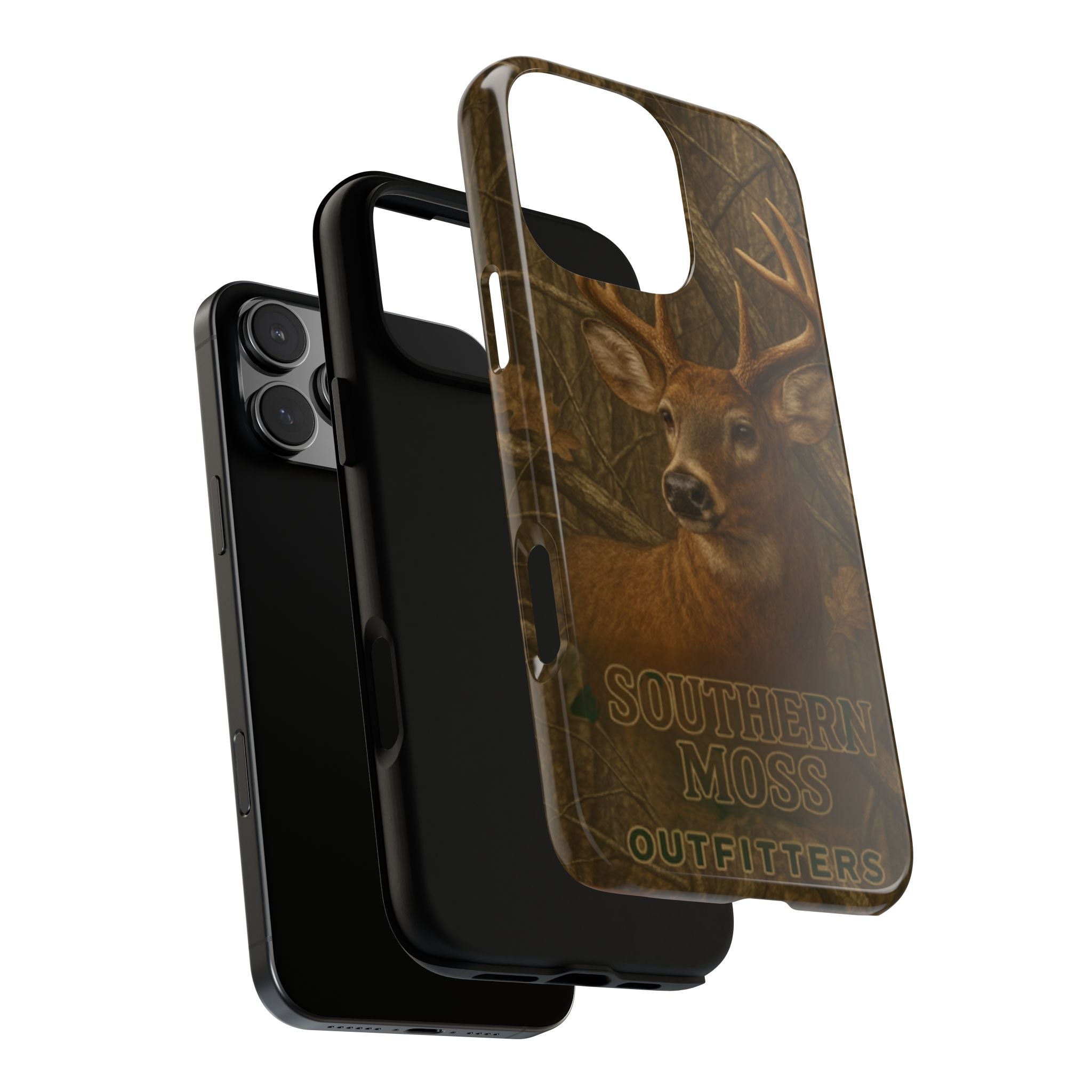 Southern Moss Outfitters Deer Hunting Phone Case – Rugged Outdoor Camo Design, Protective Cover for Outdoor Enthusiasts, Perfect Gift for Nature Lovers, Wildlife Decor