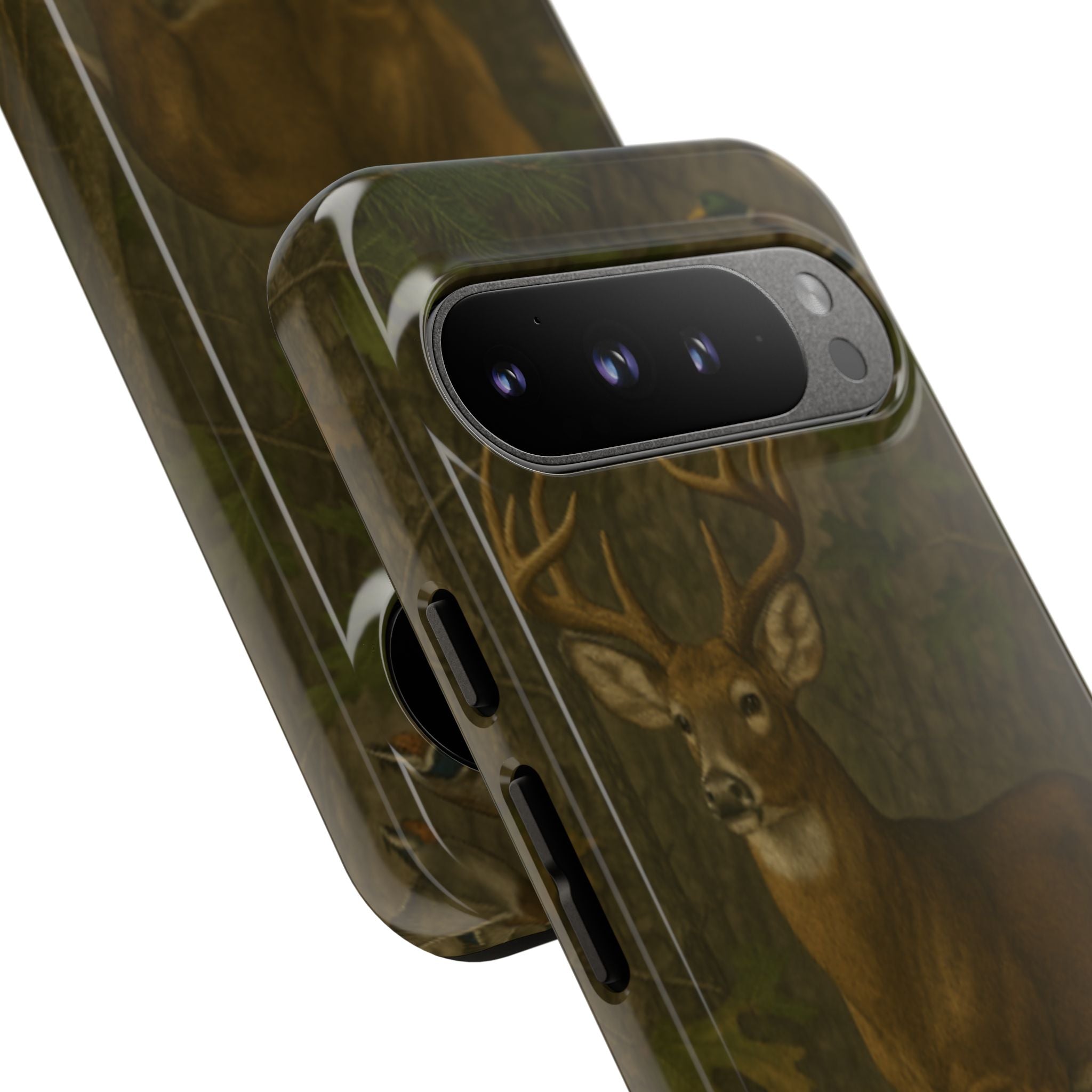 Hunting Phone Case – Deer & Ducks Design | Southern Moss Outfitters | Rugged Camo Outdoor iPhone Case