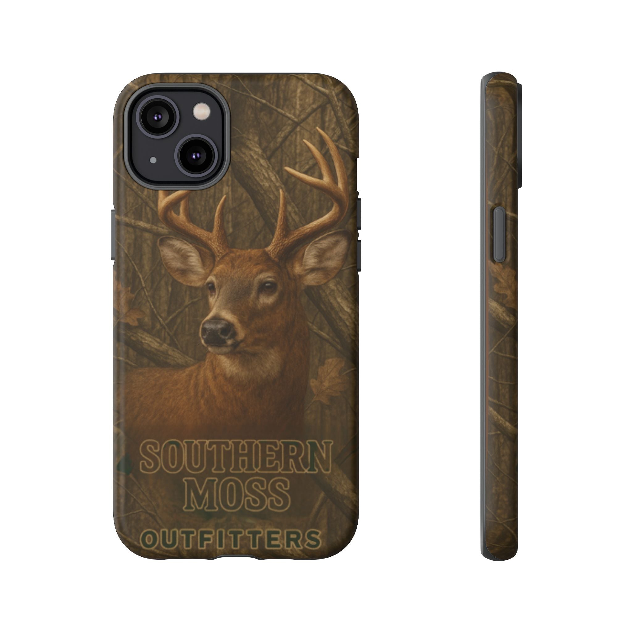 Southern Moss Outfitters Deer Hunting Phone Case – Rugged Outdoor Camo Design, Protective Cover for Outdoor Enthusiasts, Perfect Gift for Nature Lovers, Wildlife Decor