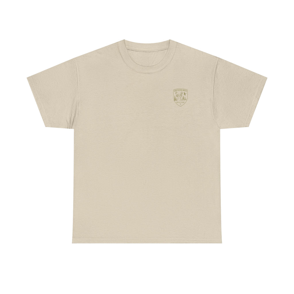 Southern Moss Outfitters Faith & Outdoors Tee Deer, Cross, Church Design, Casual Wear, Outdoor Apparel, Gift for Nature Lovers, Wildlife Tee