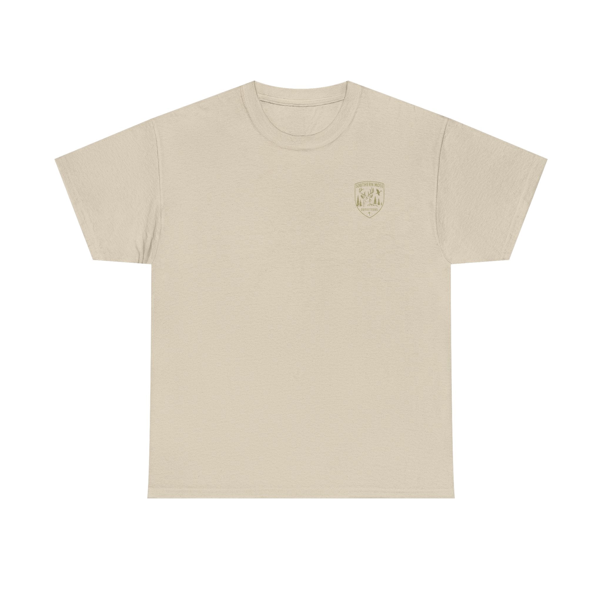 Southern Moss Outfitters Faith & Outdoors Tee Deer, Cross, Church Design, Casual Wear, Outdoor Apparel, Gift for Nature Lovers, Wildlife Tee