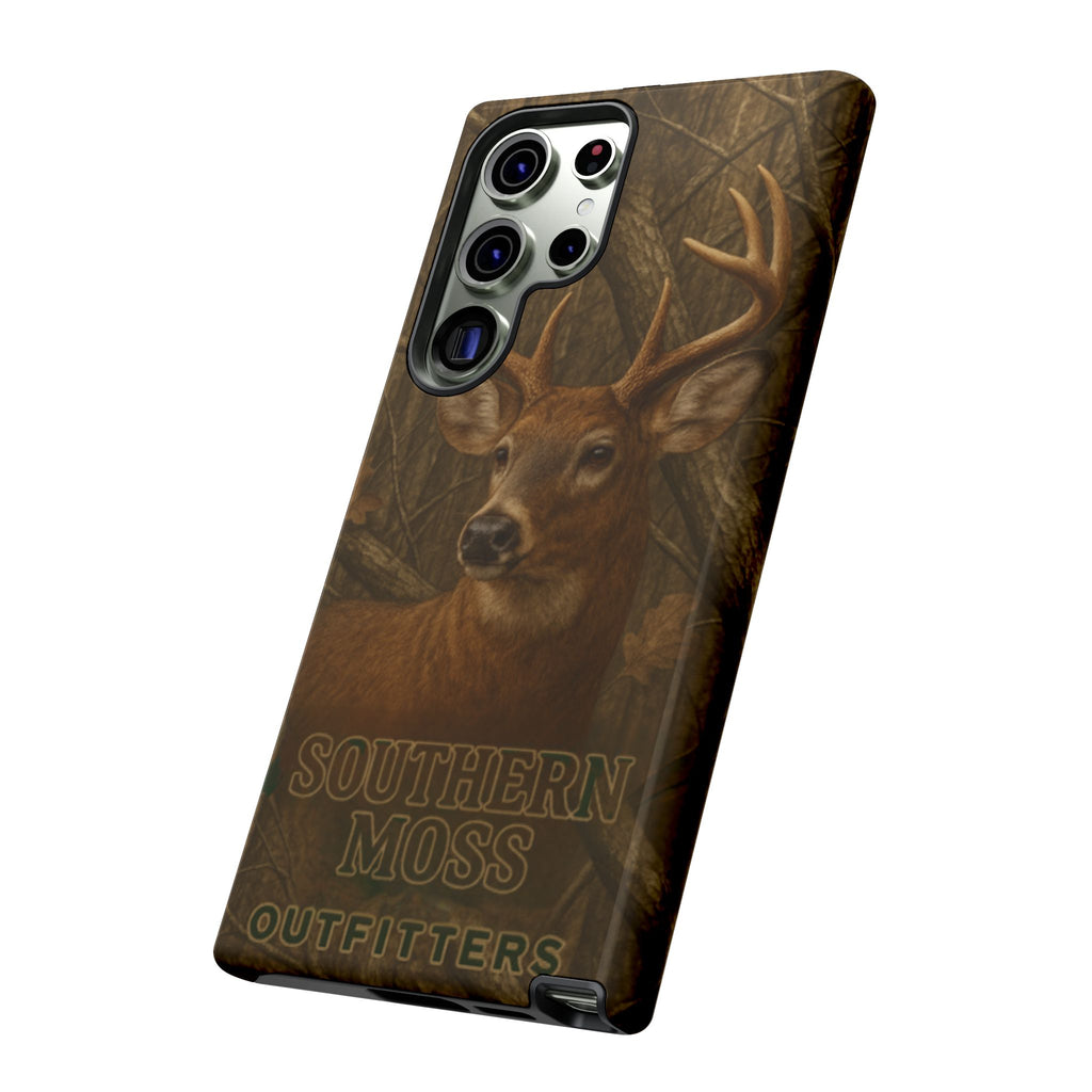 Southern Moss Outfitters Deer Hunting Phone Case – Rugged Outdoor Camo Design, Protective Cover for Outdoor Enthusiasts, Perfect Gift for Nature Lovers, Wildlife Decor