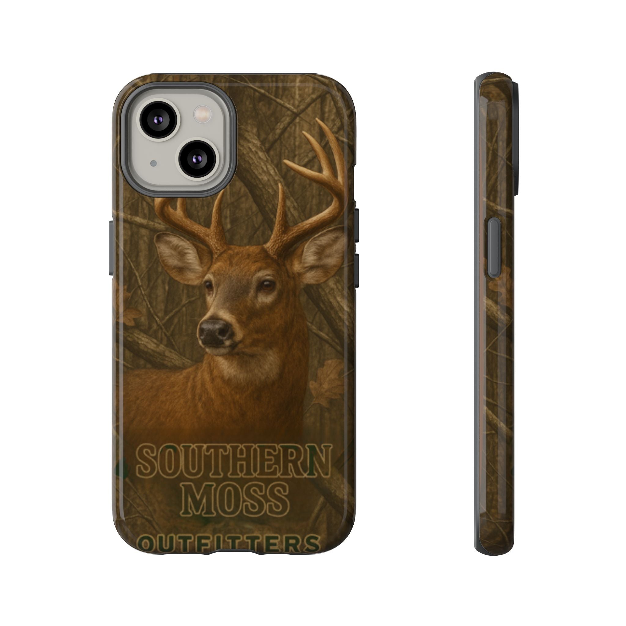 Southern Moss Outfitters Deer Hunting Phone Case – Rugged Outdoor Camo Design, Protective Cover for Outdoor Enthusiasts, Perfect Gift for Nature Lovers, Wildlife Decor