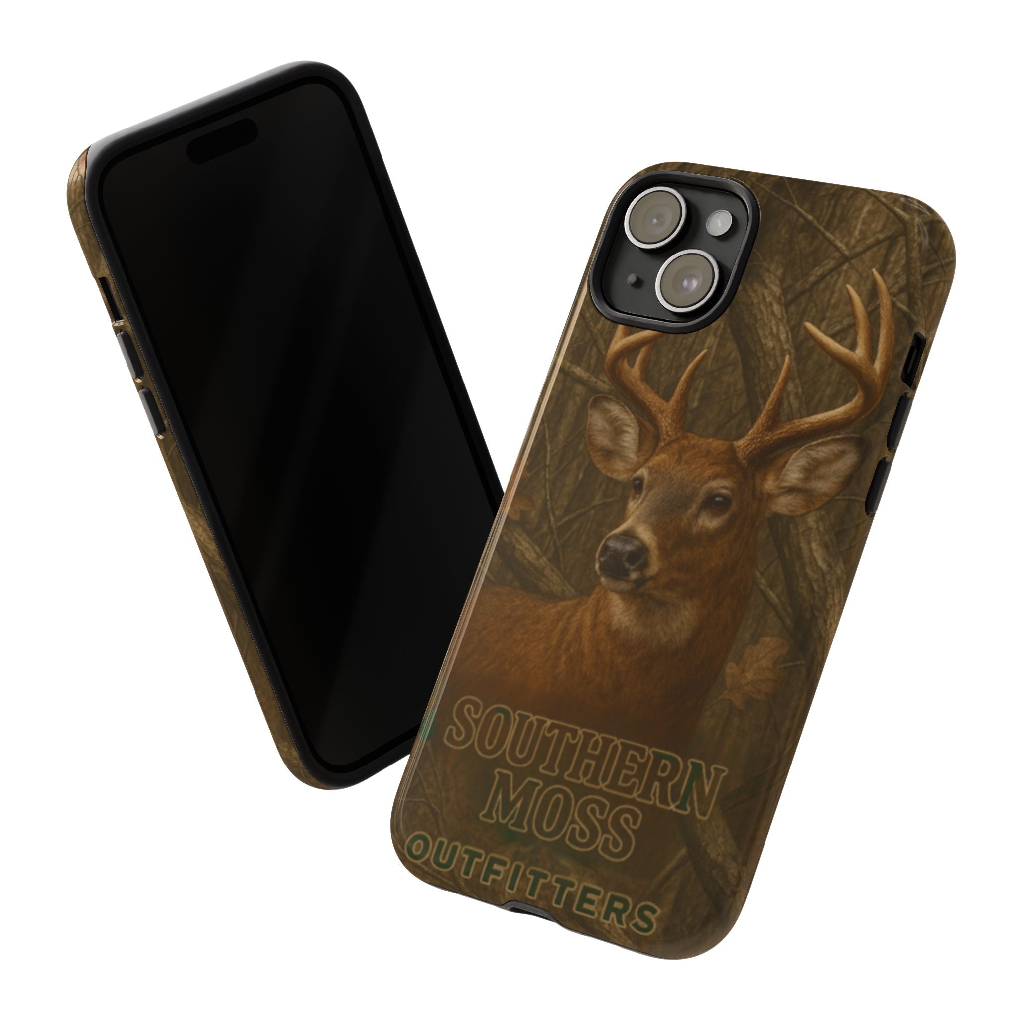 Southern Moss Outfitters Deer Hunting Phone Case – Rugged Outdoor Camo Design, Protective Cover for Outdoor Enthusiasts, Perfect Gift for Nature Lovers, Wildlife Decor