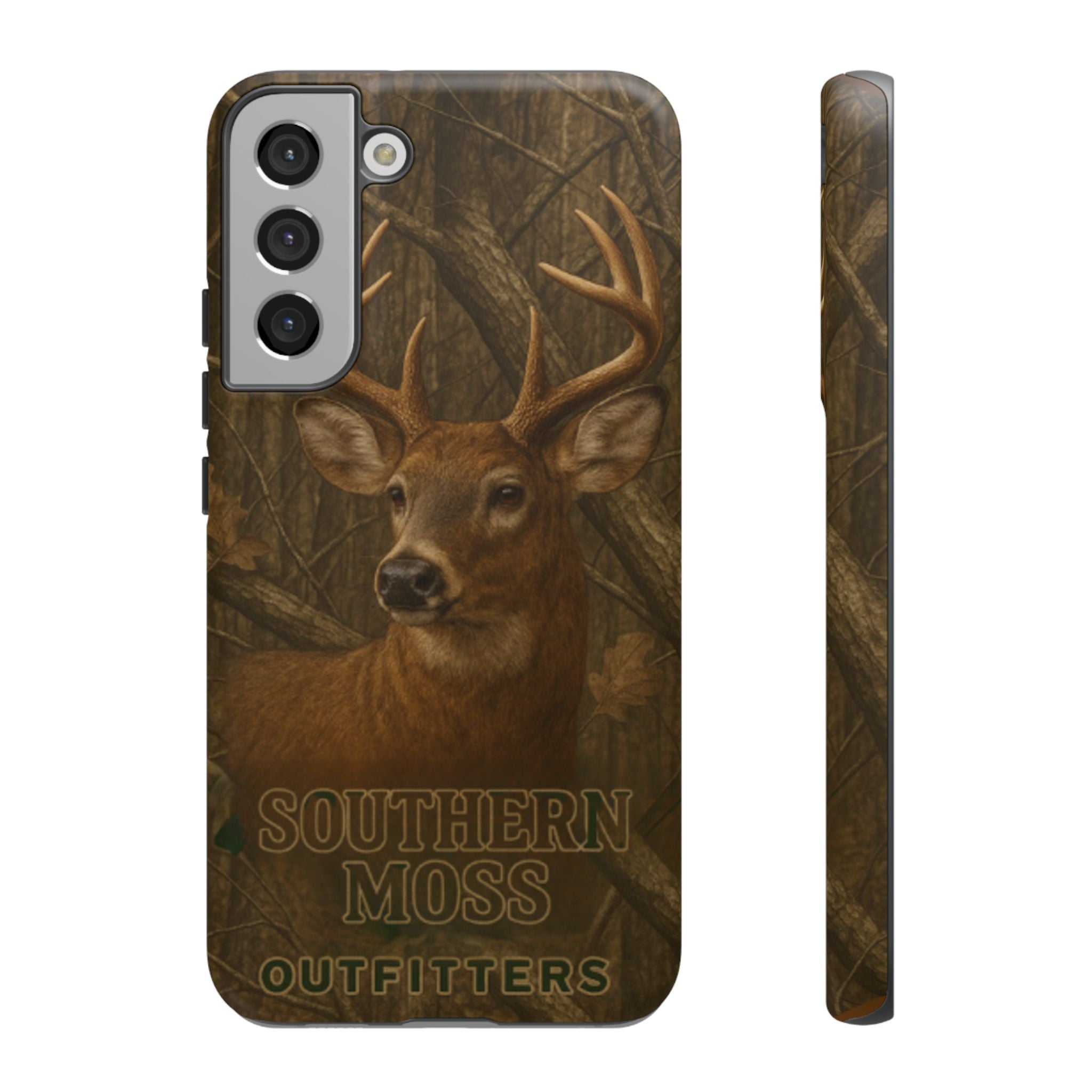 Southern Moss Outfitters Deer Hunting Phone Case – Rugged Outdoor Camo Design, Protective Cover for Outdoor Enthusiasts, Perfect Gift for Nature Lovers, Wildlife Decor